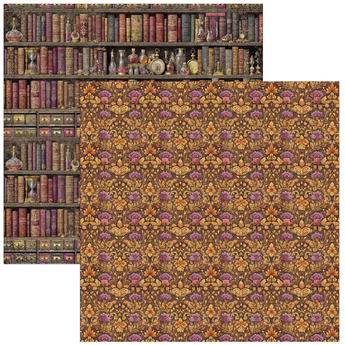 Chocolate Wanderlust Patterns Pad 12"x12" 8/Pkg