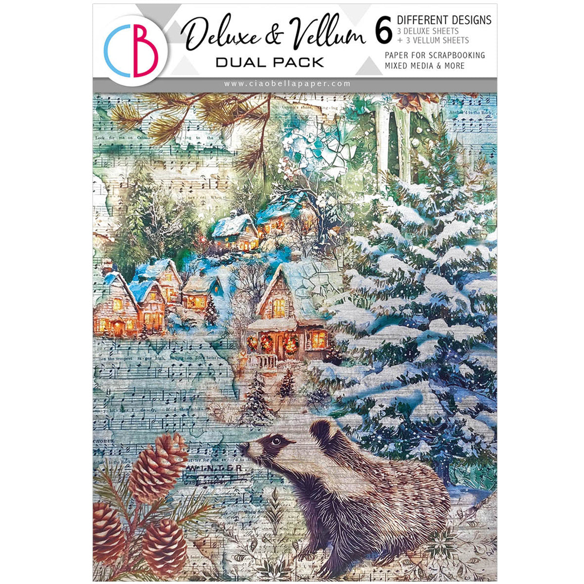 Deluxe Paper Silver & Vellum Dual Pack A4 MIXED 6/Pkg Forest Tales