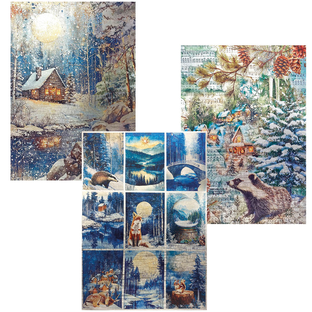 Deluxe Paper Silver & Vellum Dual Pack A4 MIXED 6/Pkg Forest Tales