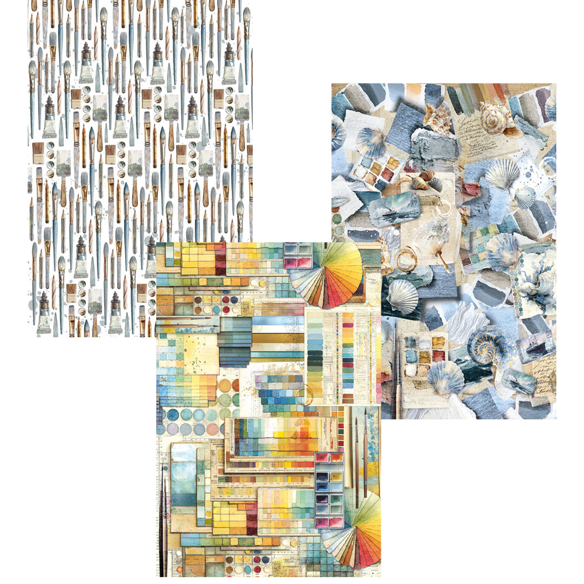 Deluxe Paper Silver & Vellum Dual Pack A4 MIXED 6/Pkg An Artist Journey