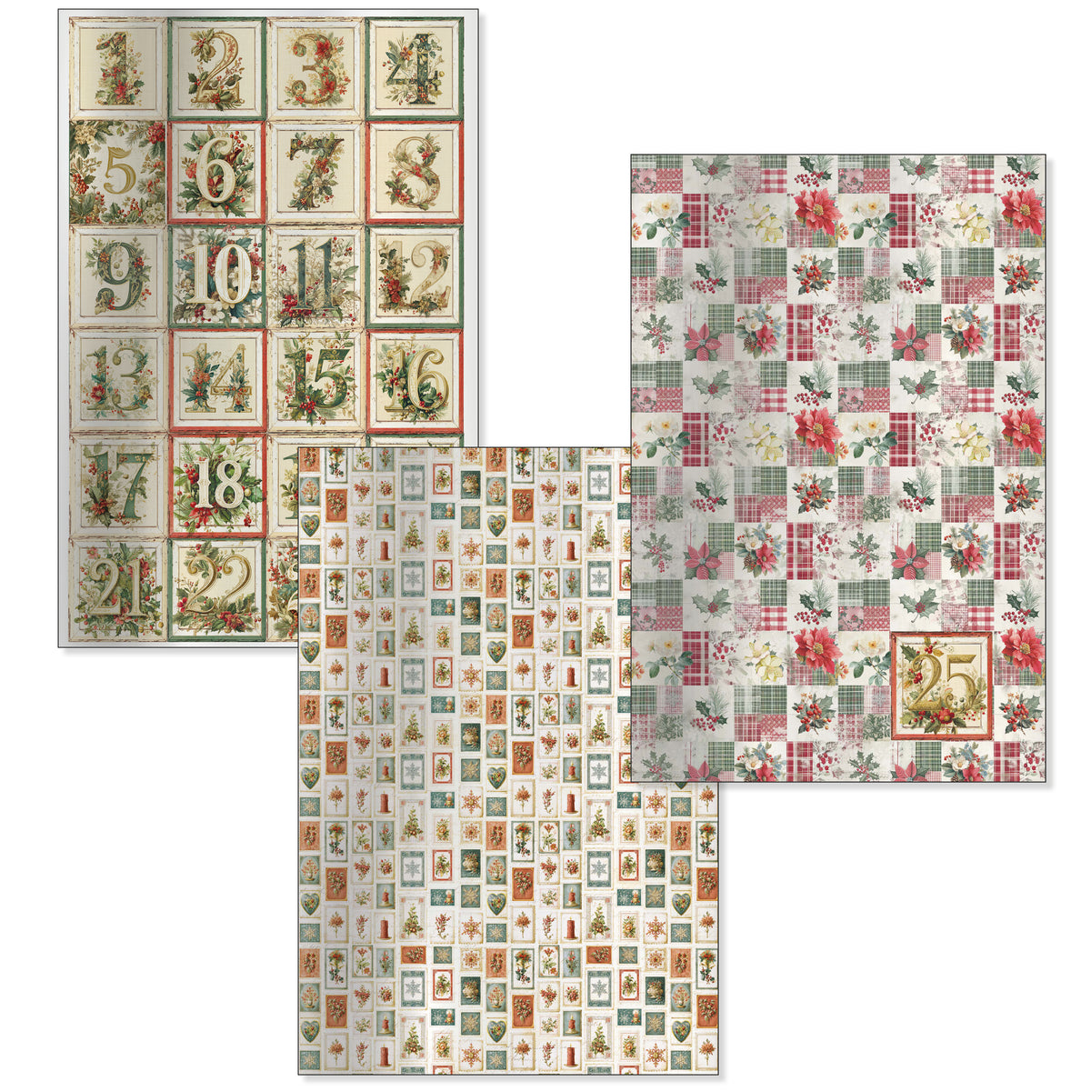 Merry & Bright Deluxe Paper Silver & Vellum Dual Pack A4 MIXED 6/Pkg