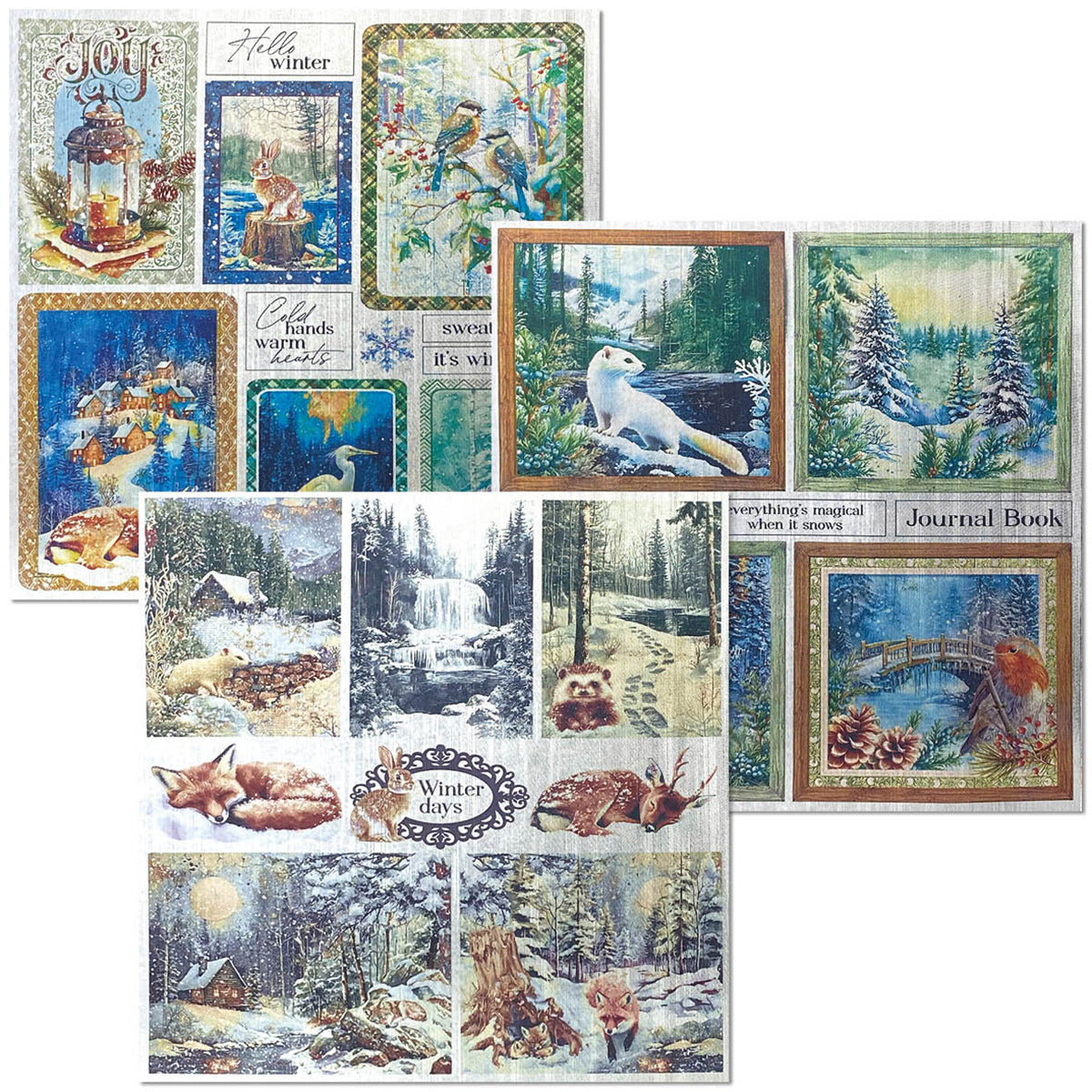 Deluxe Paper Silver & Vellum Dual Pack MIXED 6/Pkg Forest Tales