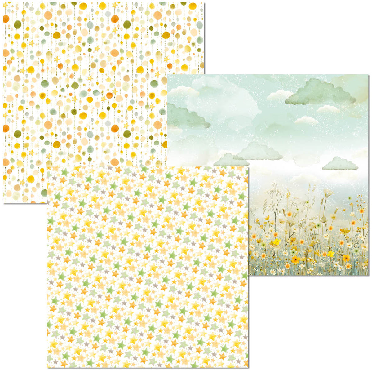 Deluxe Paper Pearl & Vellum Dual Pack  6x6 MIXED 6/Pkg Lunibloom