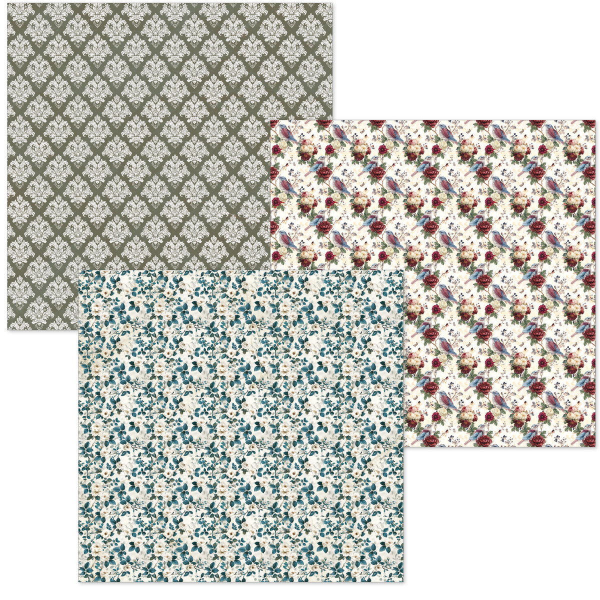 Bohemian Burgundy Deluxe Paper Pearl-Copper & Vellum Dual Pack 6"x6" MIXED 6/Pkg