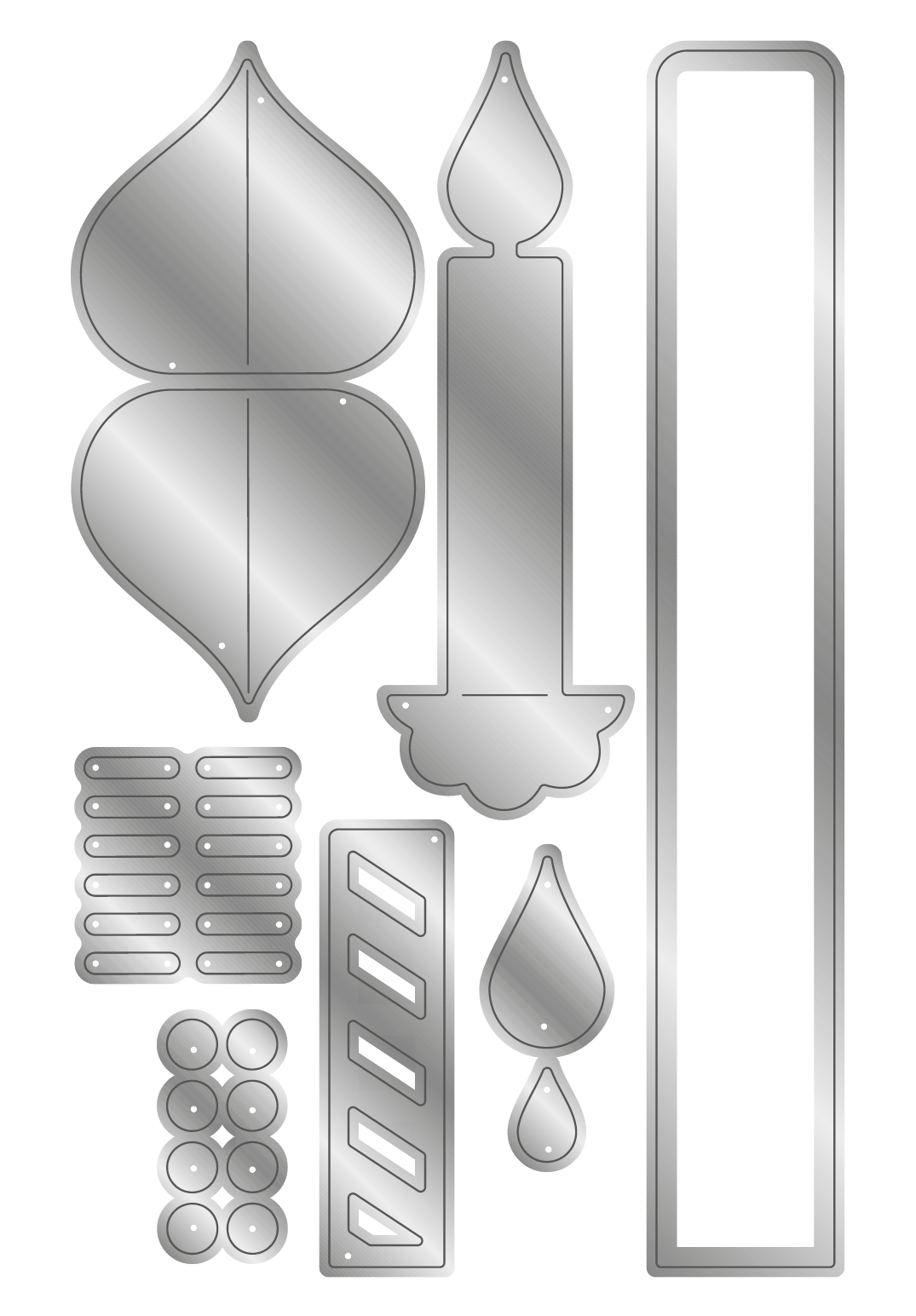 Crafter's Companion Birthday Celebrations Photopolymer Stamp, Die and Stencil - Birthday Cake Treat Box