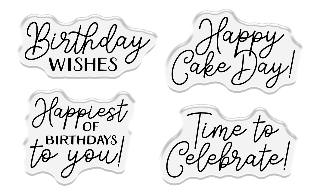 Crafter's Companion Birthday Celebrations Photopolymer Stamp, Die and Stencil - Birthday Cake Treat Box