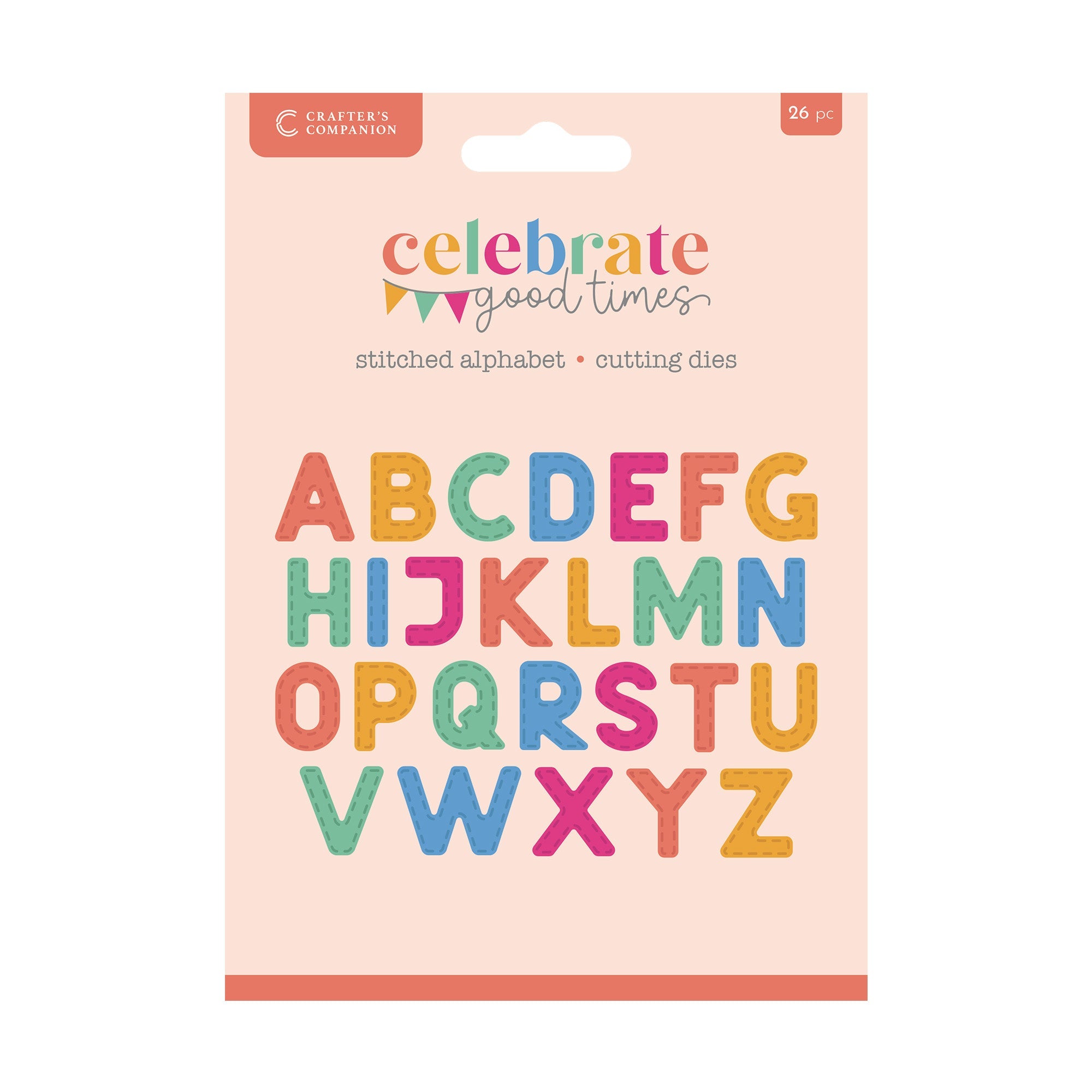 Crafter’s Companion Celebrate Good Times Collection Metal Die - Stitched Alphabet 