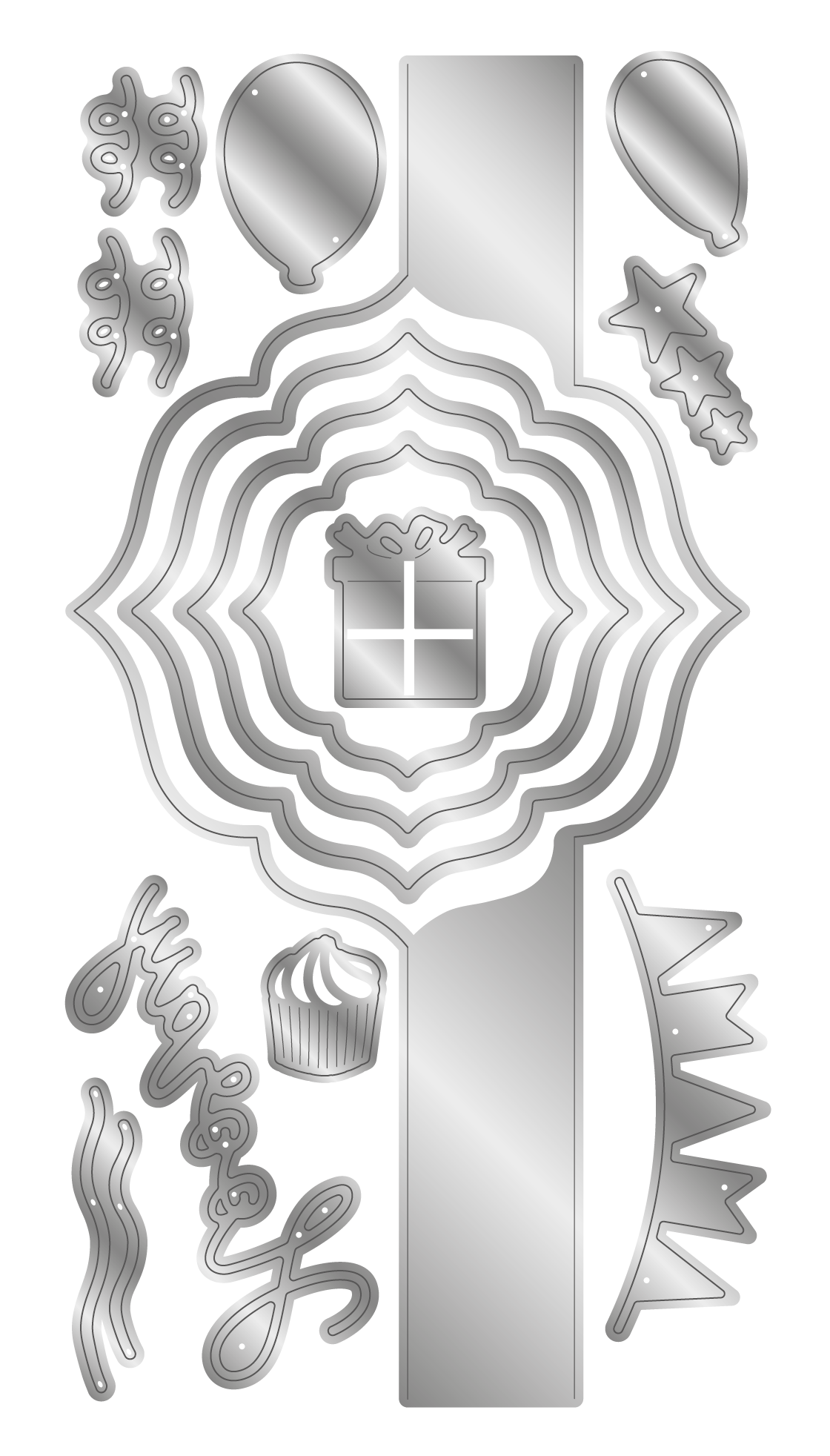 Crafters Companion Metal Die - Decorative Plaque Swing