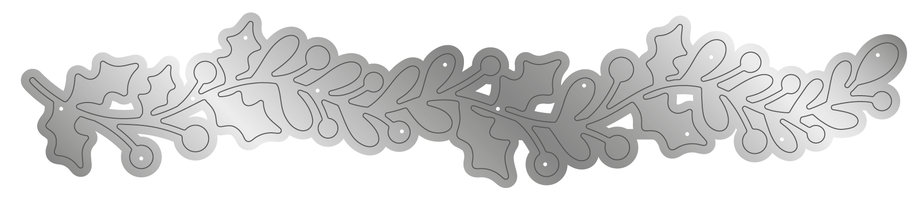 Crafter’s Companion Metal Die - Holly and Ivy