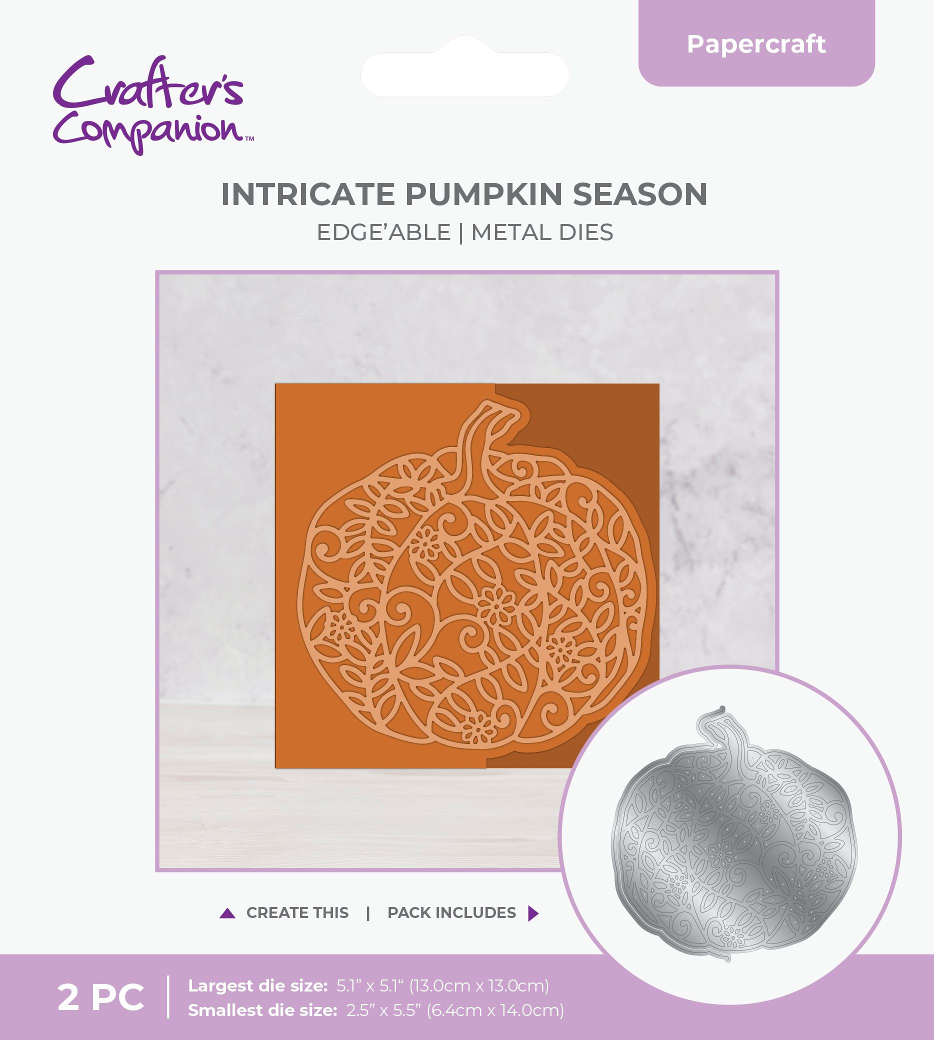 Crafter's Companion Die Set Intricate Pumpkin Season