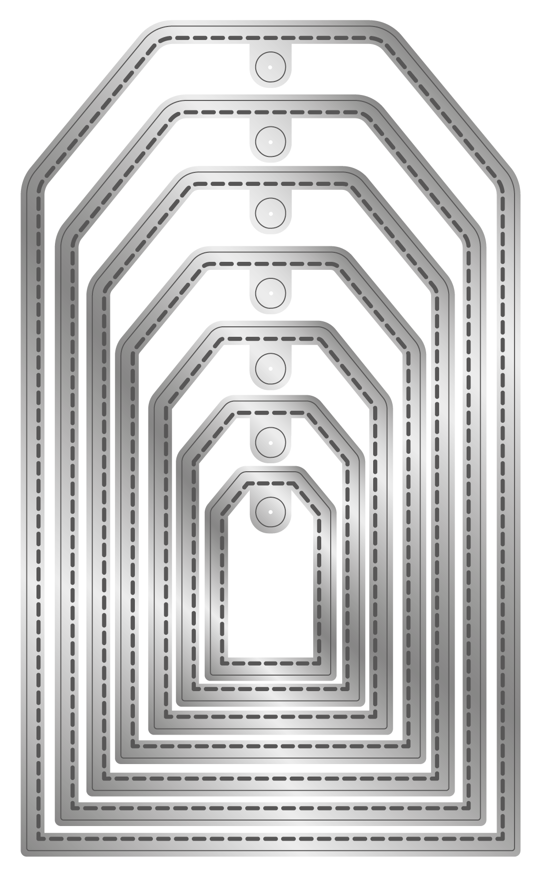 Crafter's Companion Metal Die - Stitched Edge Tags