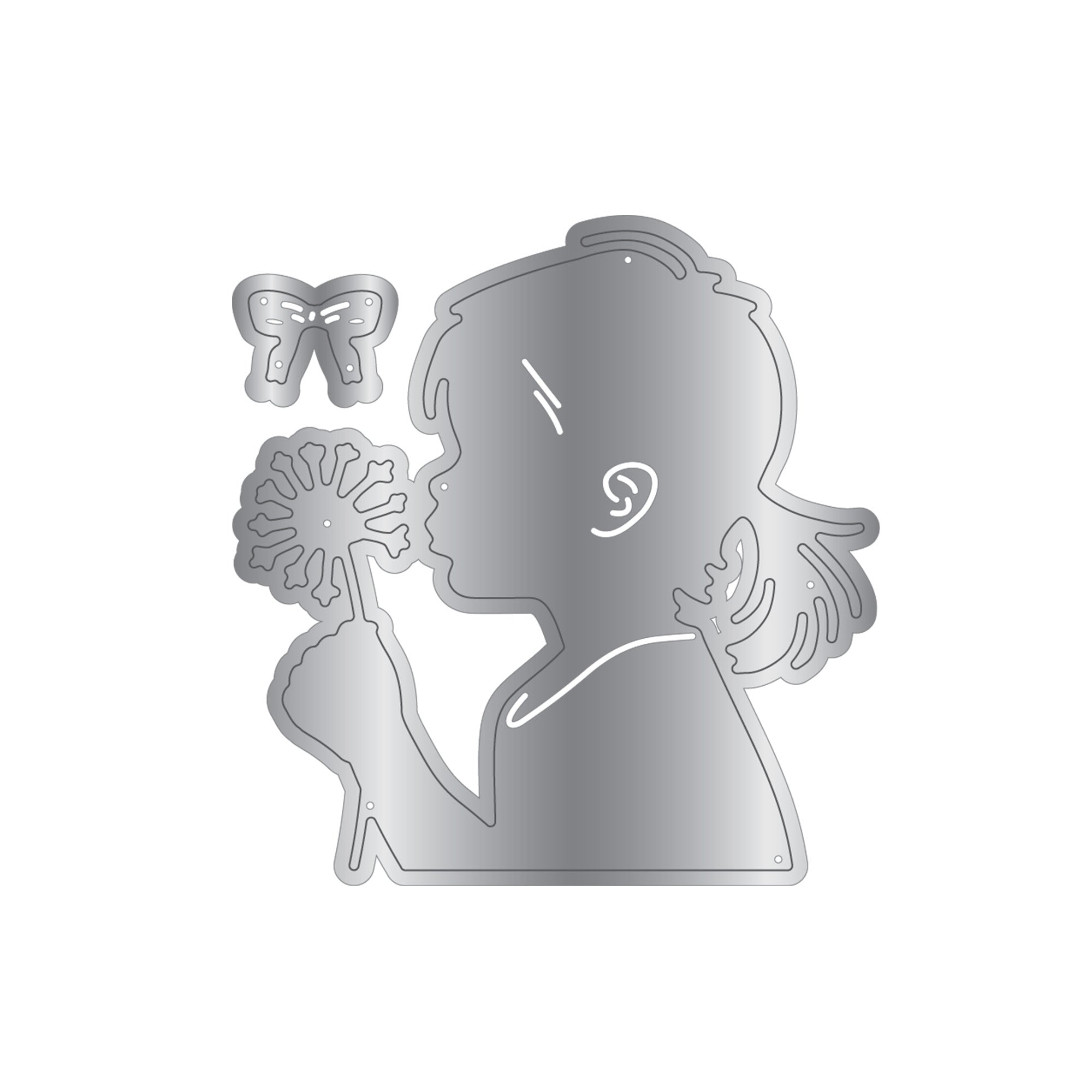 Crafters Companion Metal Die, Stamp & Stencil Set - Make a Wish