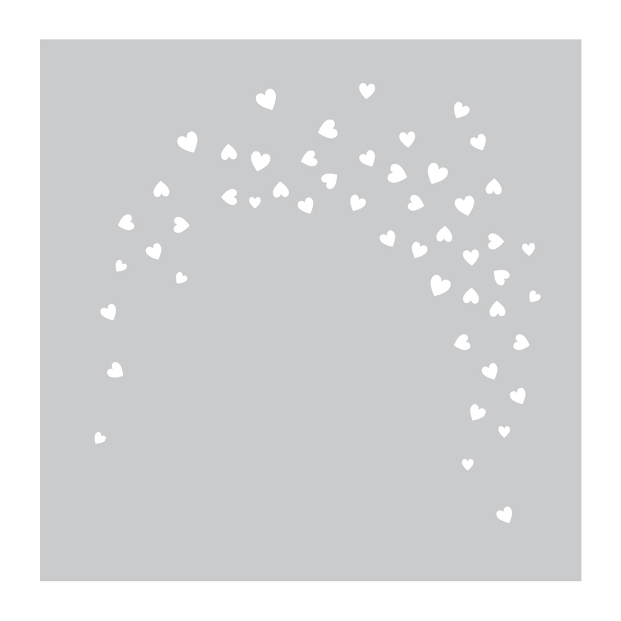 Crafters Companion Metal Die, Stamp & Stencil Set - Showered In Love