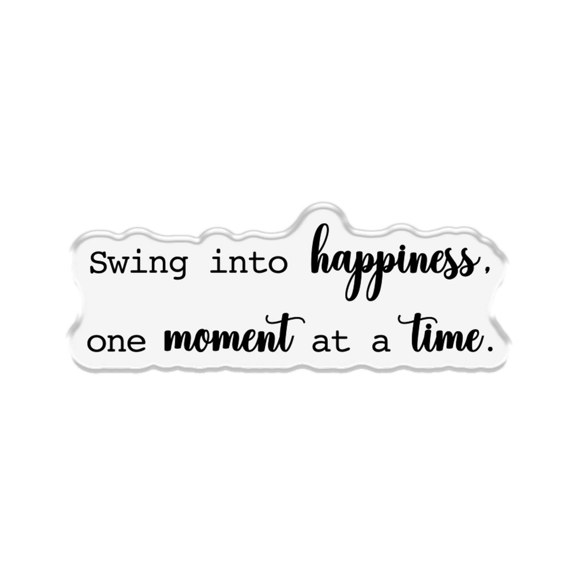 Crafters Companion Metal Die, Stamp & Stencil Set - Swing into Happiness