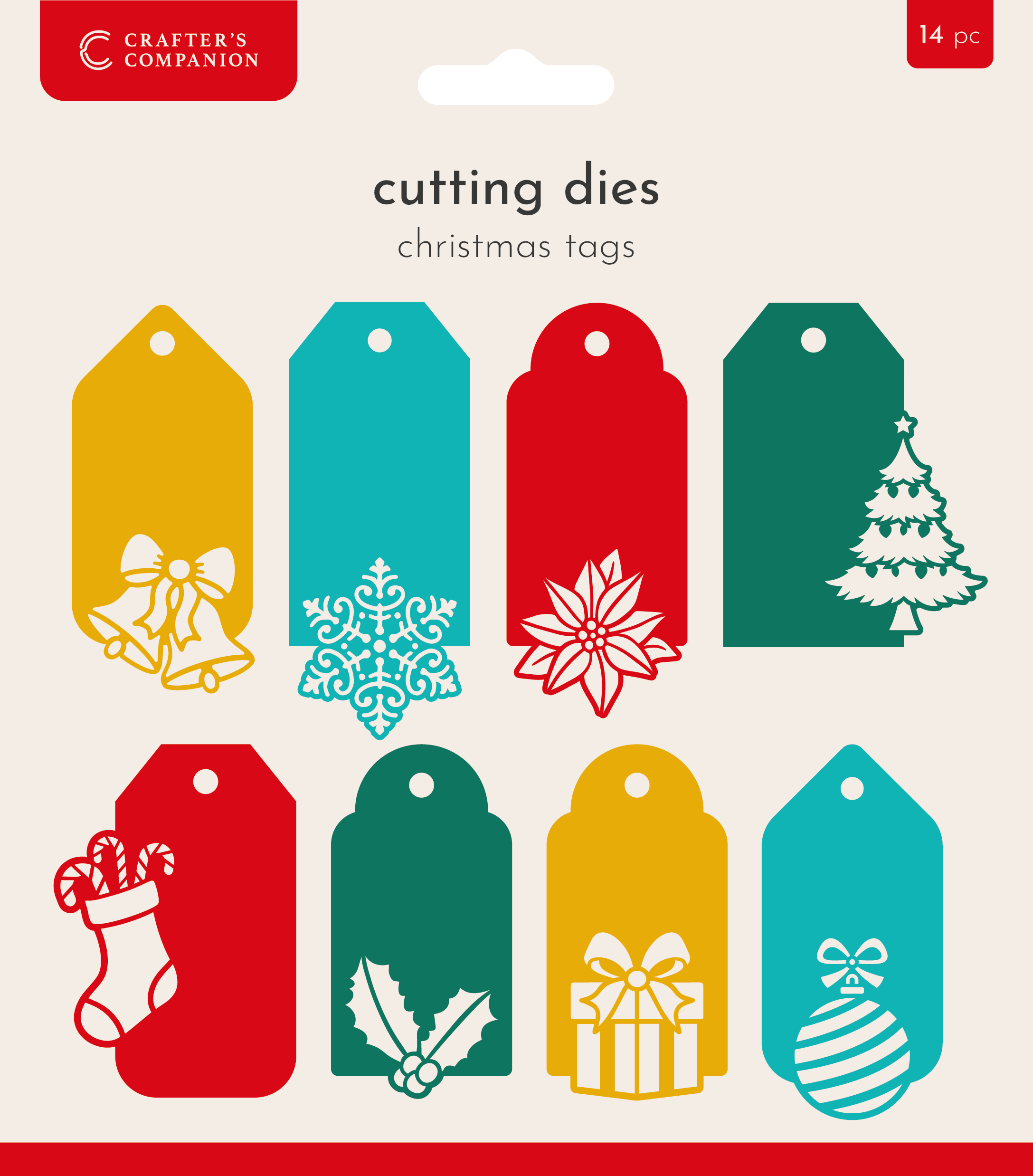 Crafters Companion Metal Die - Christmas Tags