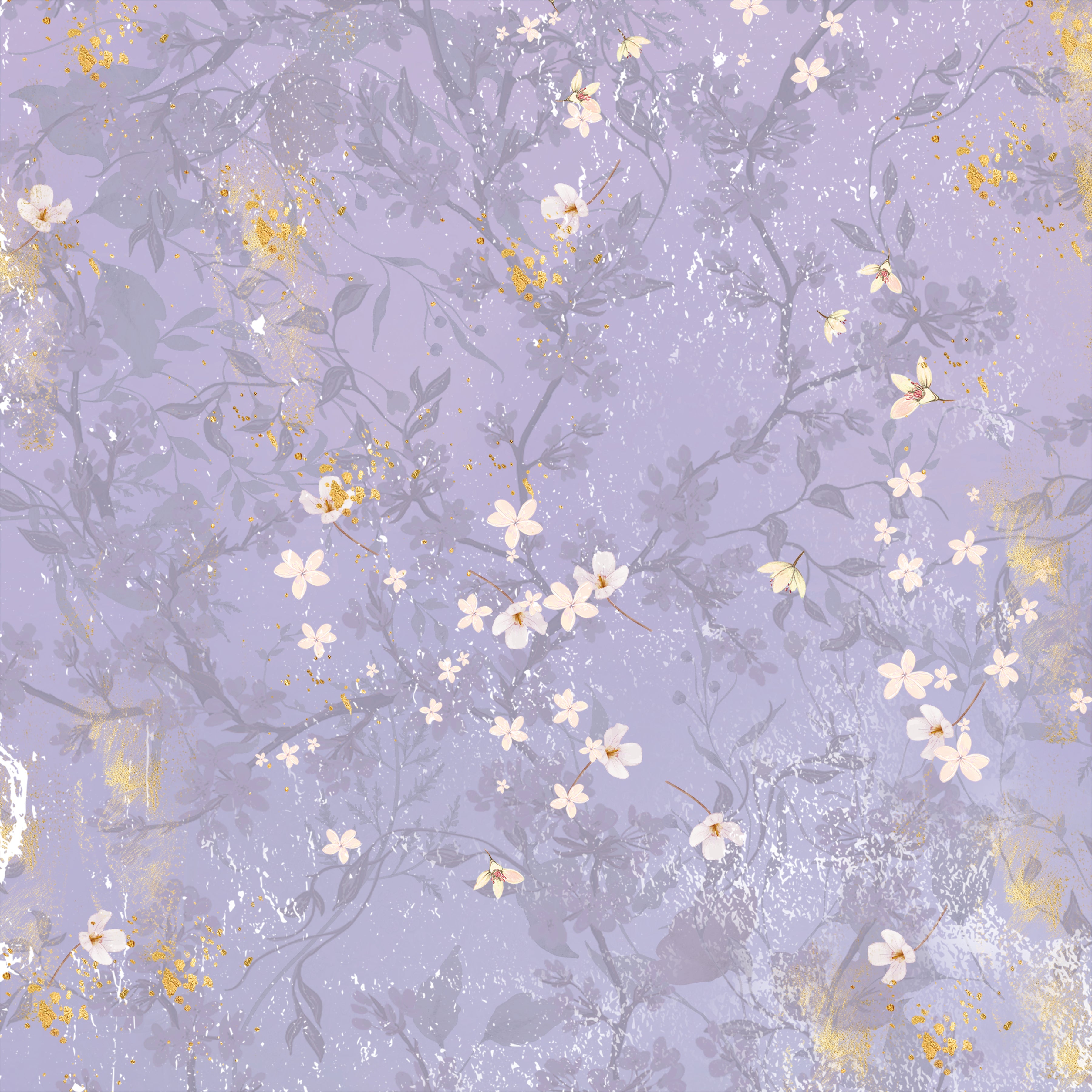 Spring Floral Print Paper Pad - 12" x 12"