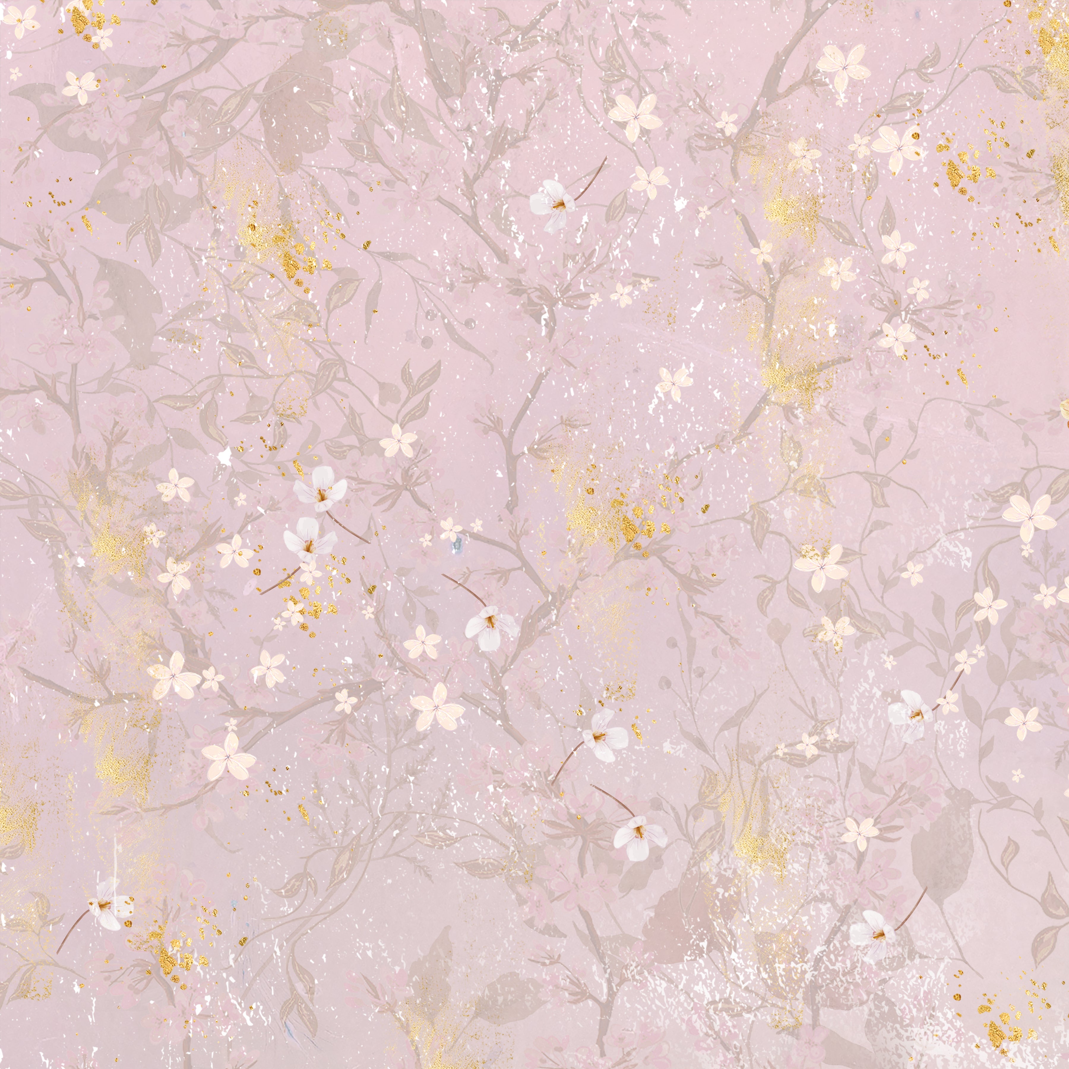 Spring Floral Print Paper Pad - 12" x 12"