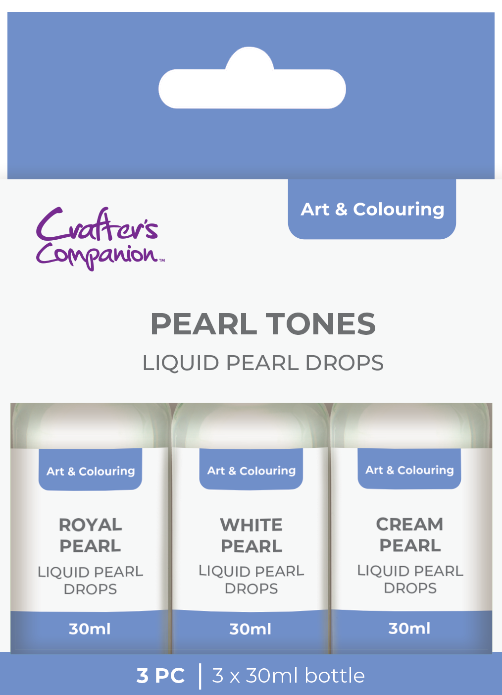 Crafter's Companion Pearl Drops Pearl Tones 3 Pack