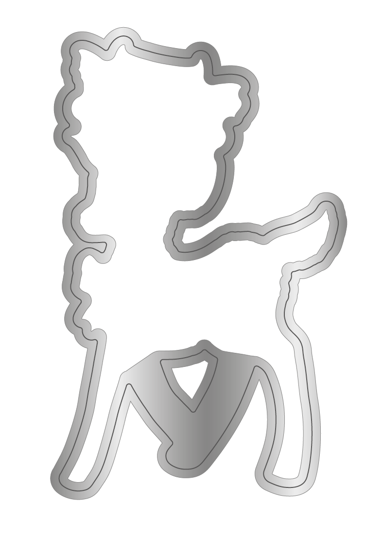 Crafter's Companion Retro Christmas Collection Stamp & Die Set - Reindeer