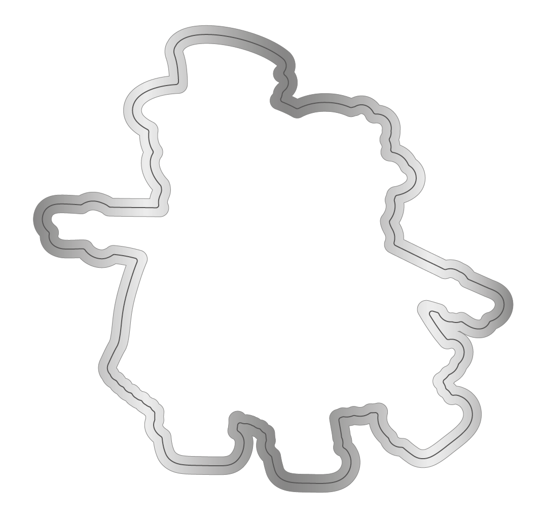 Crafter's Companion Retro Christmas Collection Stamp & Die Set - Snowpeople