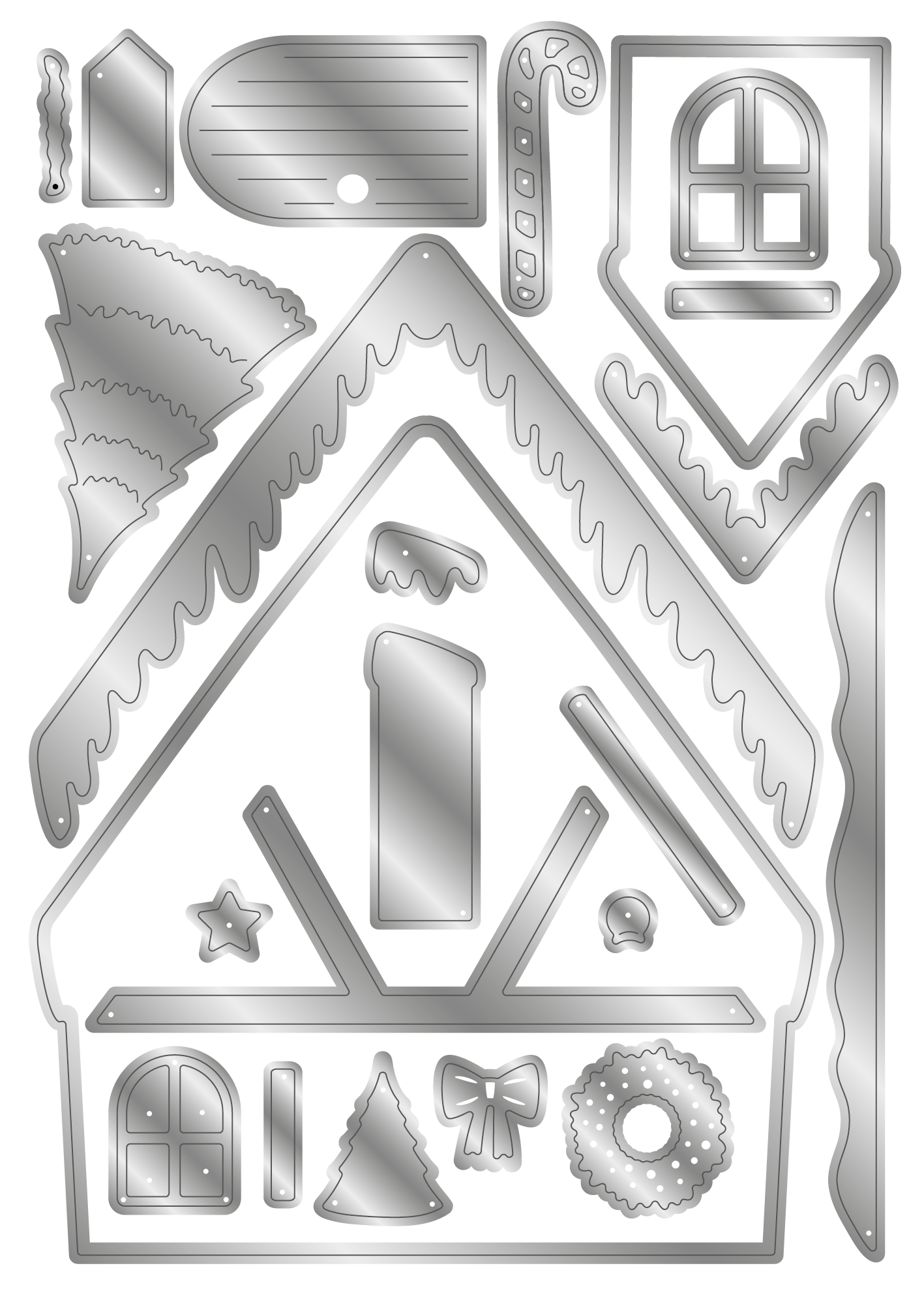 Crafters Companion Stamp & Die - Christmas Cabin