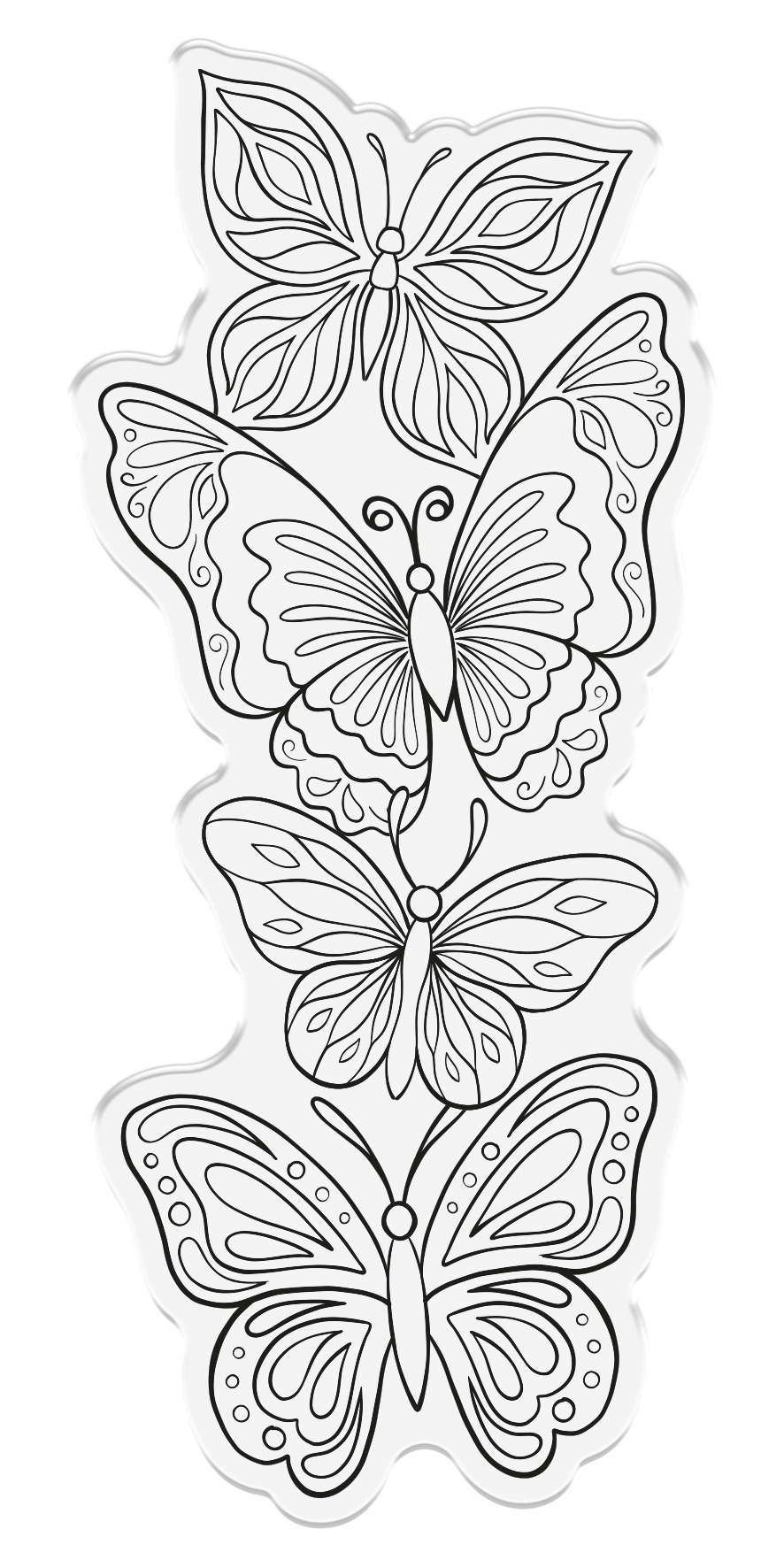 Butterfly Cluster Stamp & Metal Die