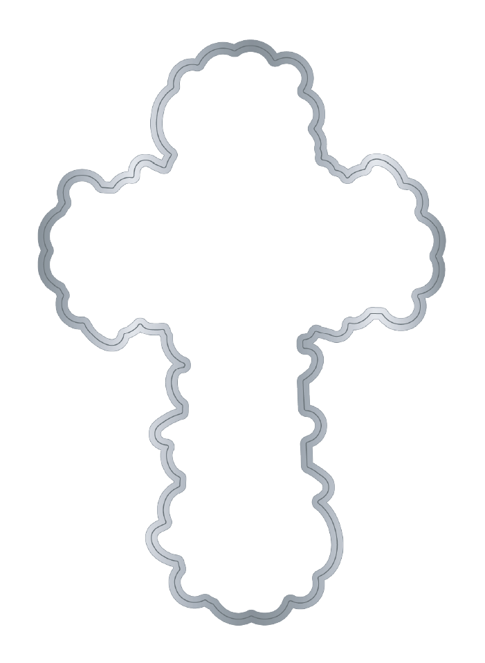 Floral Cross Stamp & Metal Die Set