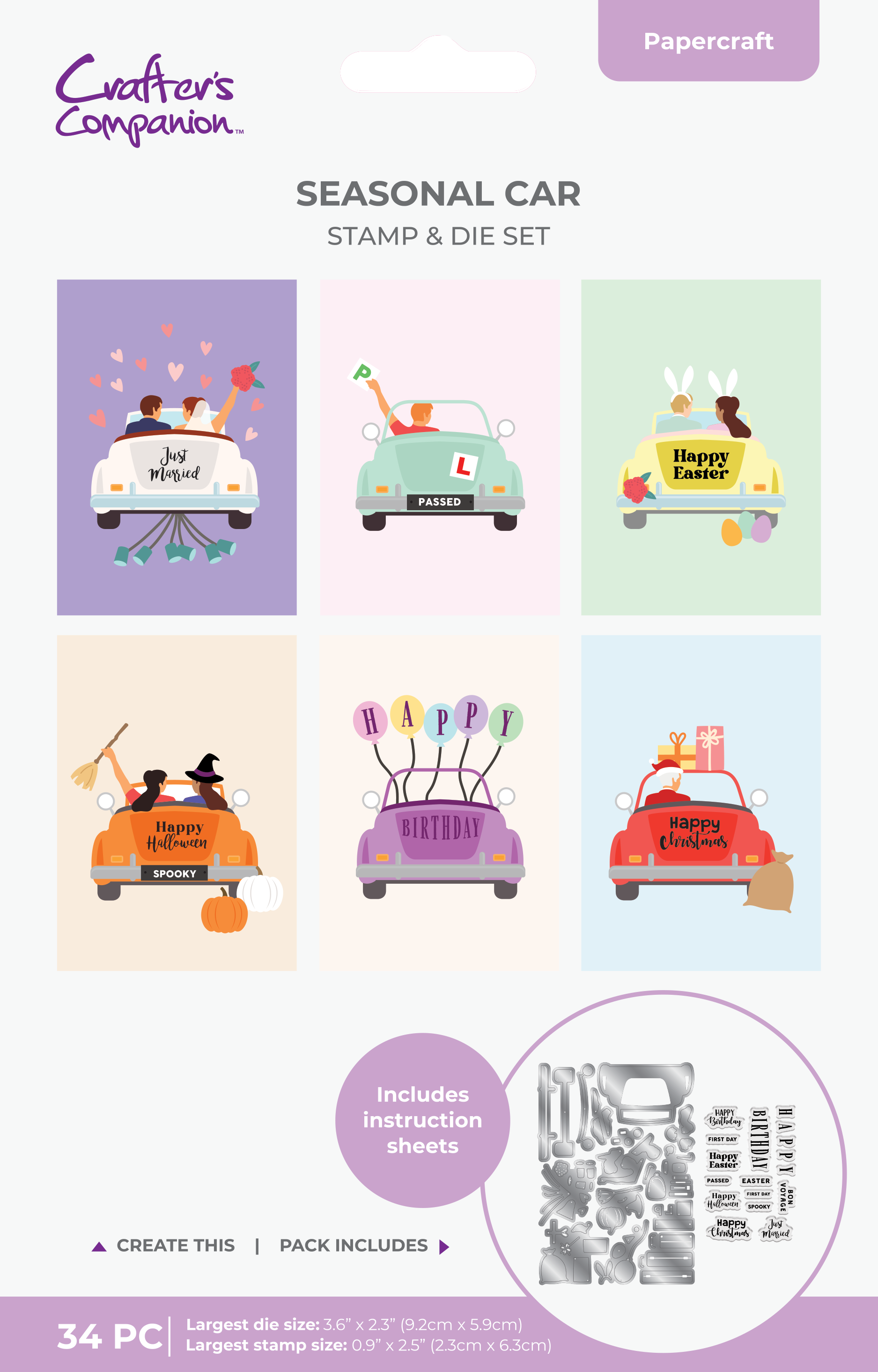 Crafter's Companion Stamp & Die - Seasonal Car