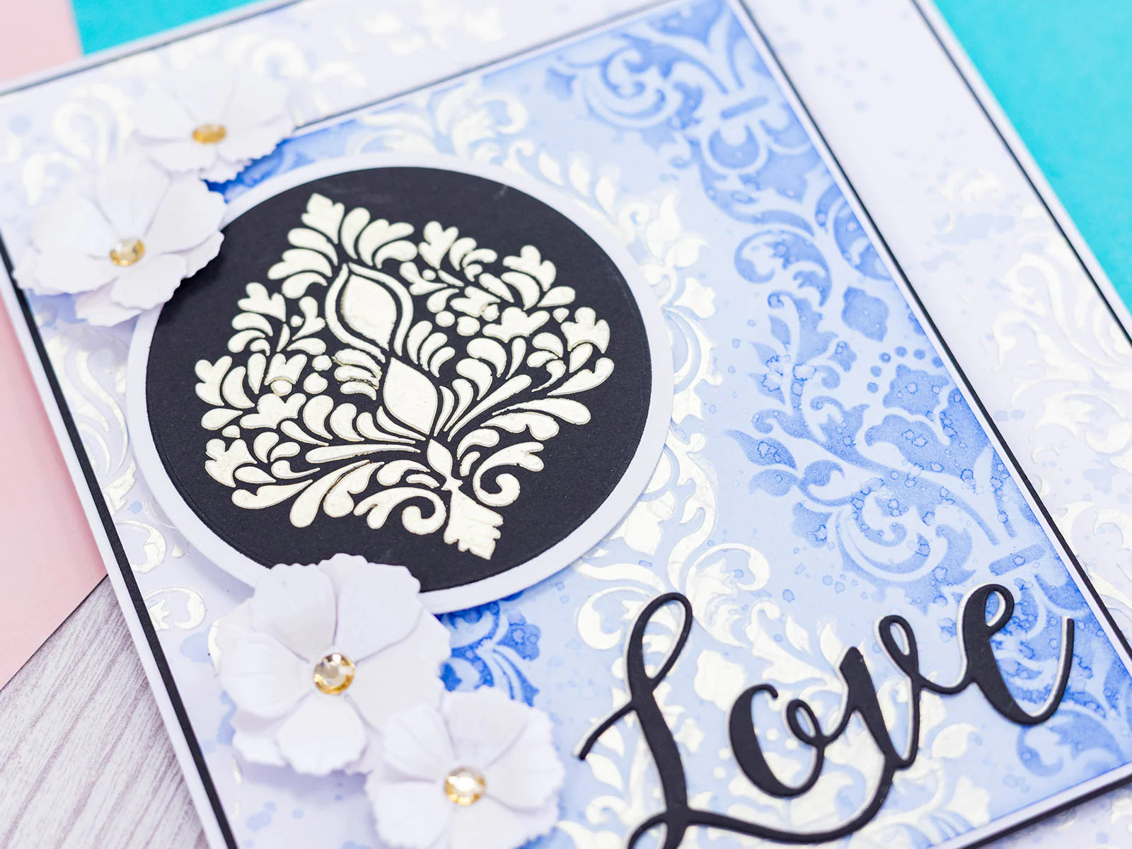 Crafter’s Companion Stencils - Swirls, Florals & Feathers 
