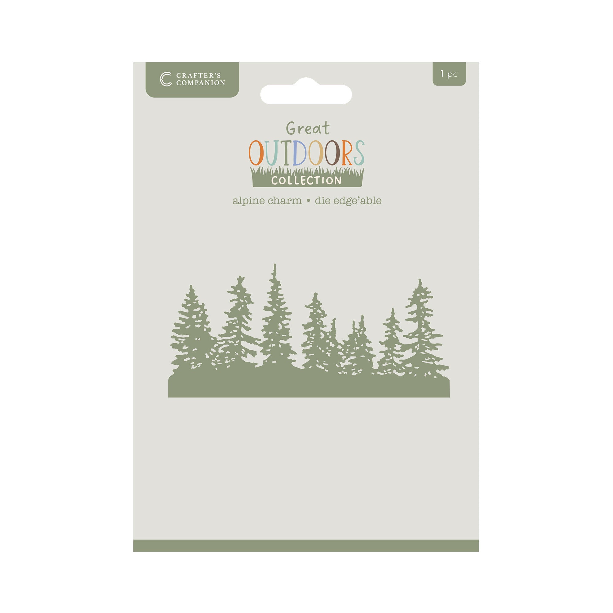 Crafters Companion The Great Outdoors Metal Die Edge’able - Alpine Charm