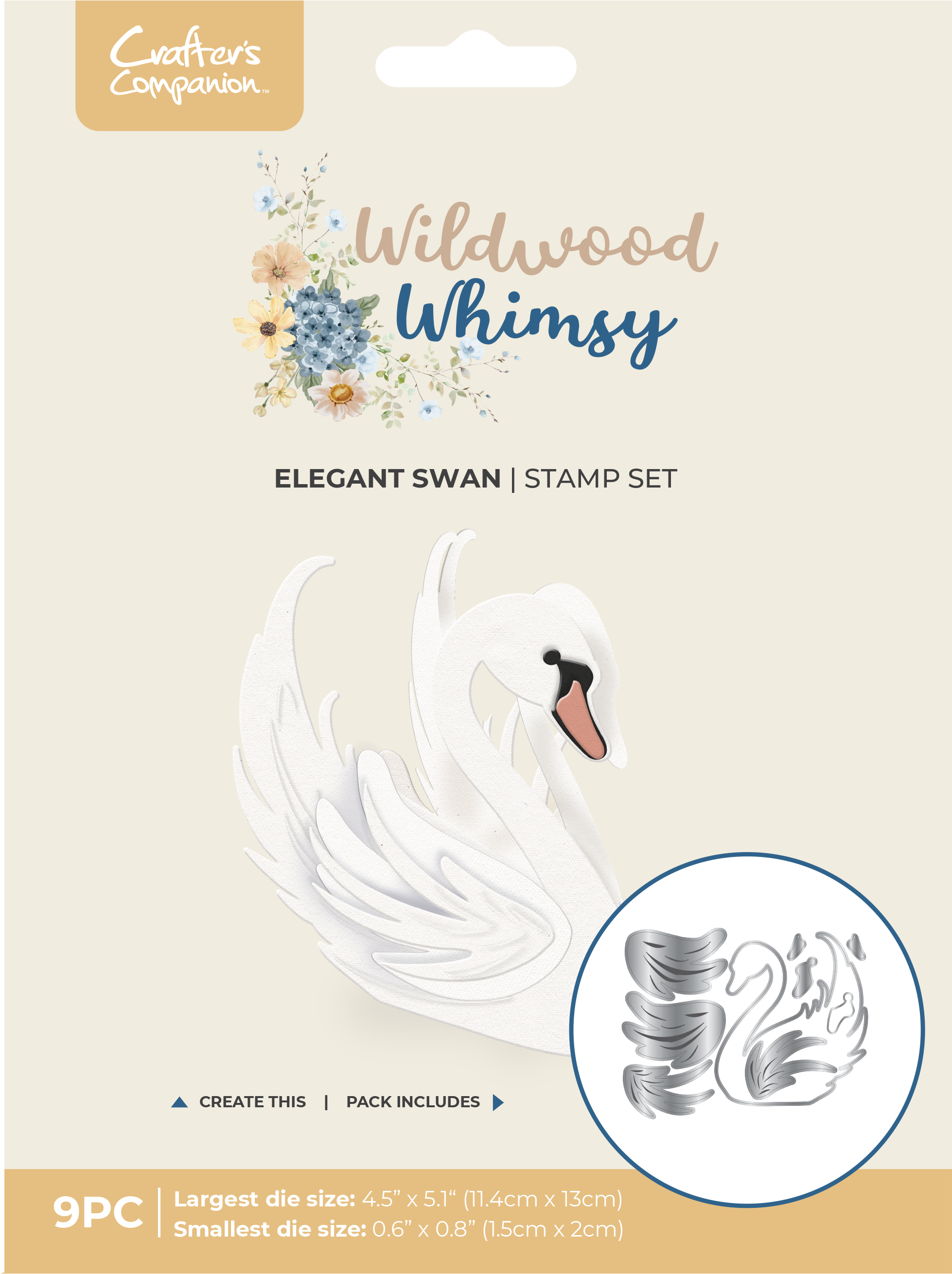 Wildwood Whimsy - Elegant Swan Metal Die Set