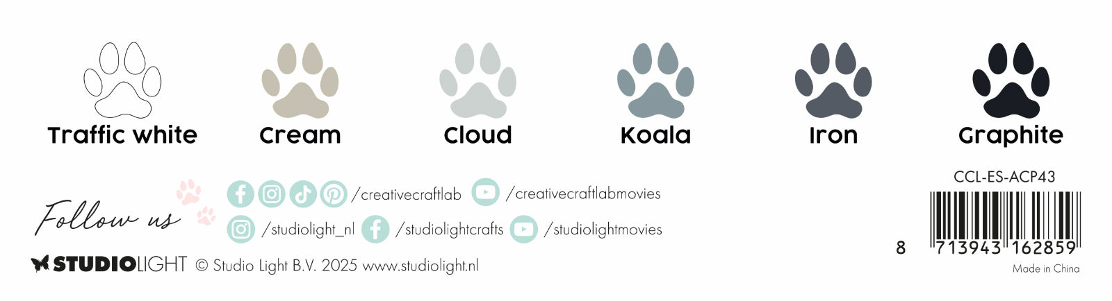 CCL Acrylic Paint Basics Essentials 6 Bottles