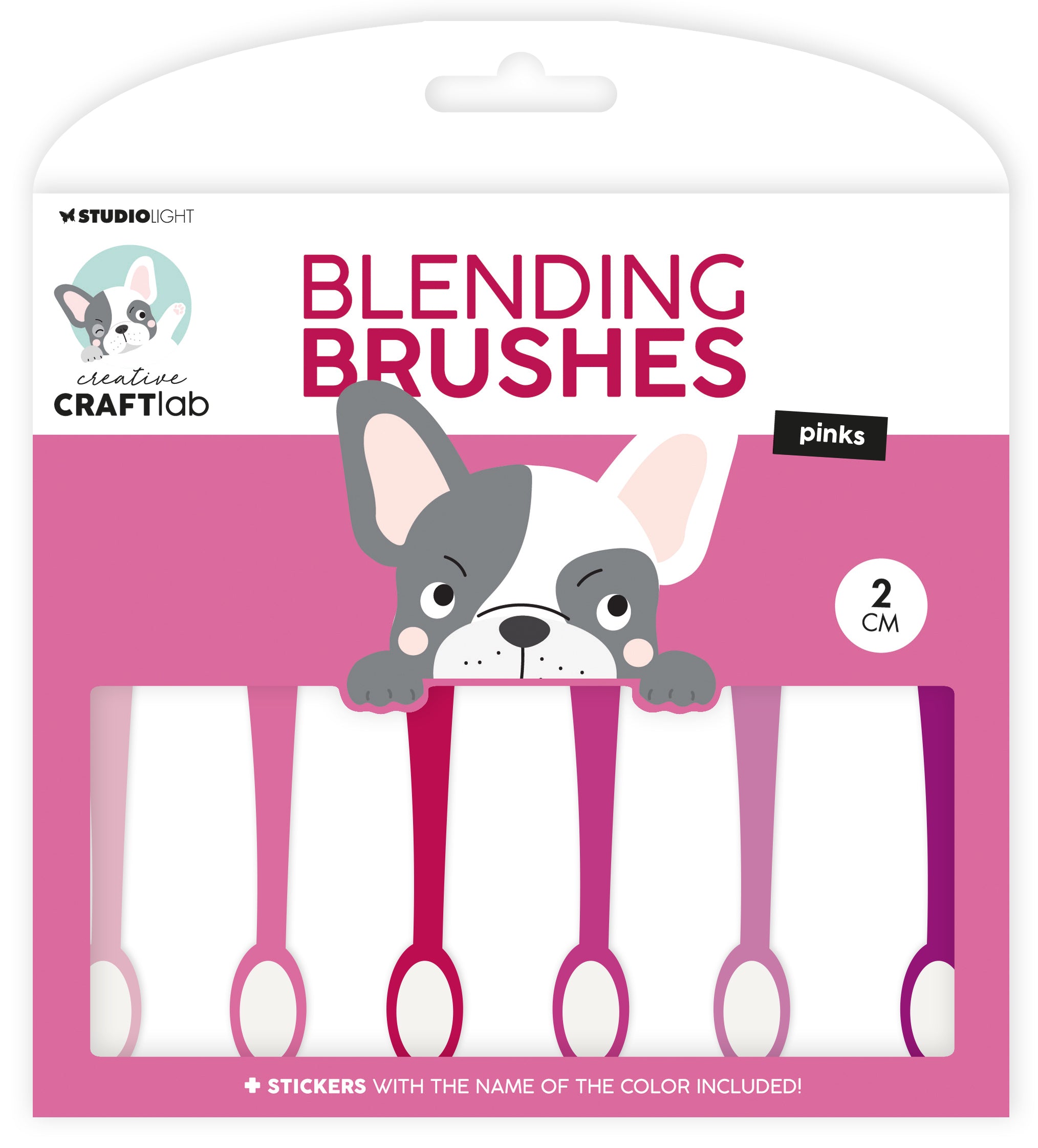 CCL Blending Brushes 2cm Soft Brush Pinks Essentials 6 PC