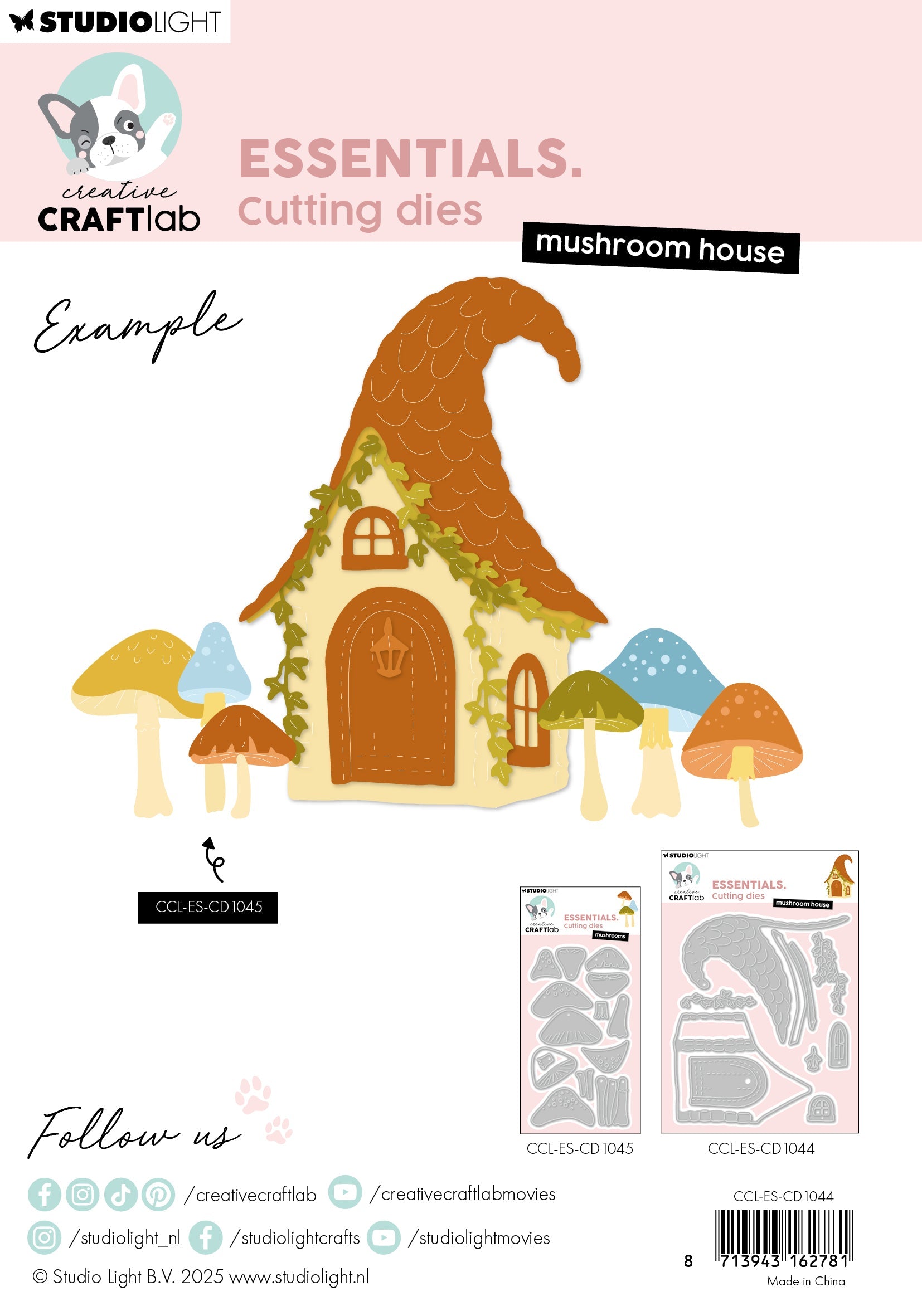 CCL Cutting Die Mushroom House Essentials 9 Pieces