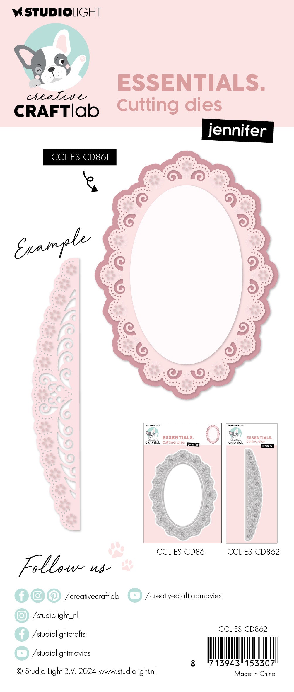 CCL Cutting Die Jennifer Essentials 1 PC