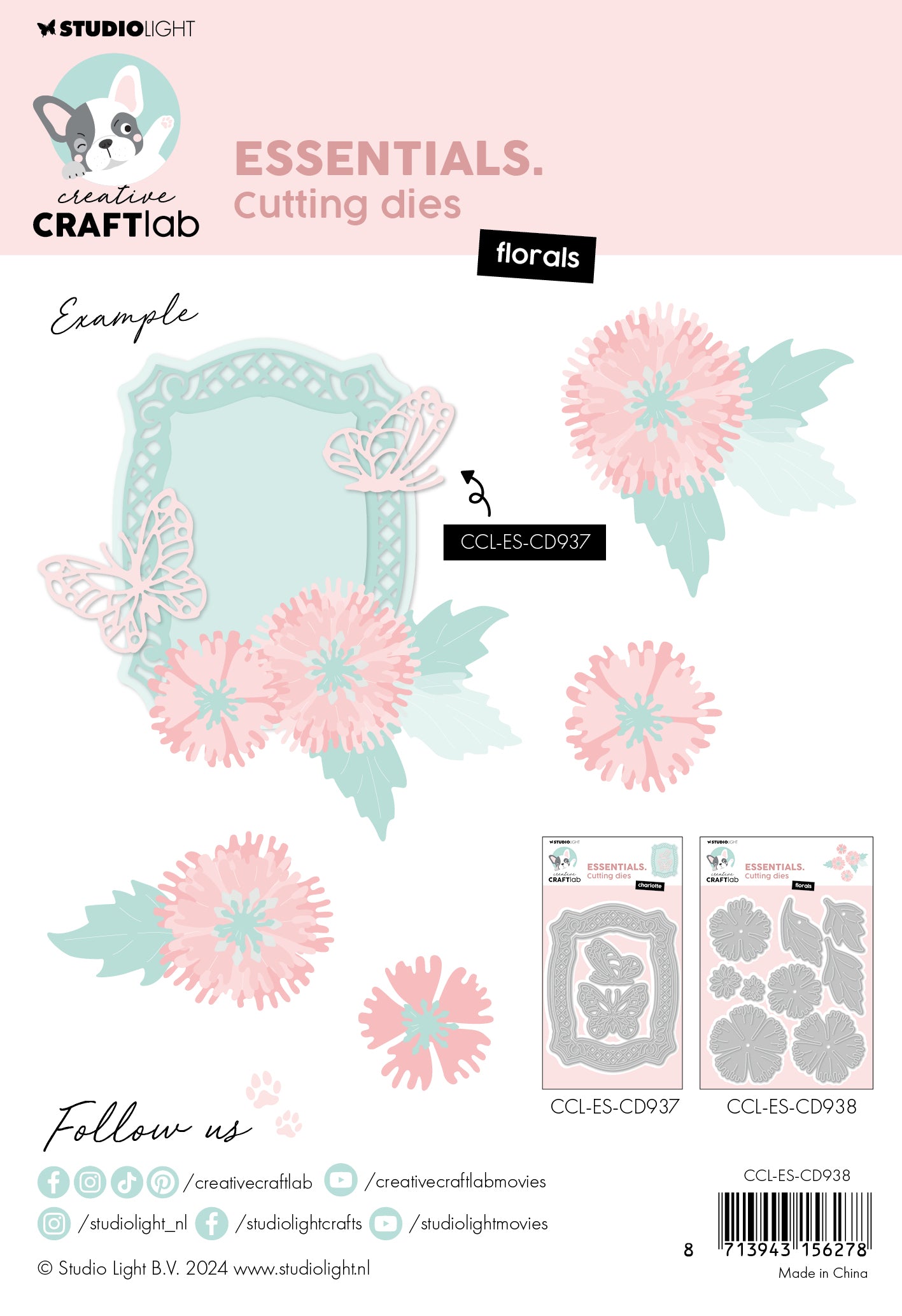 CCL Cutting Die Florals Essentials 9 PC