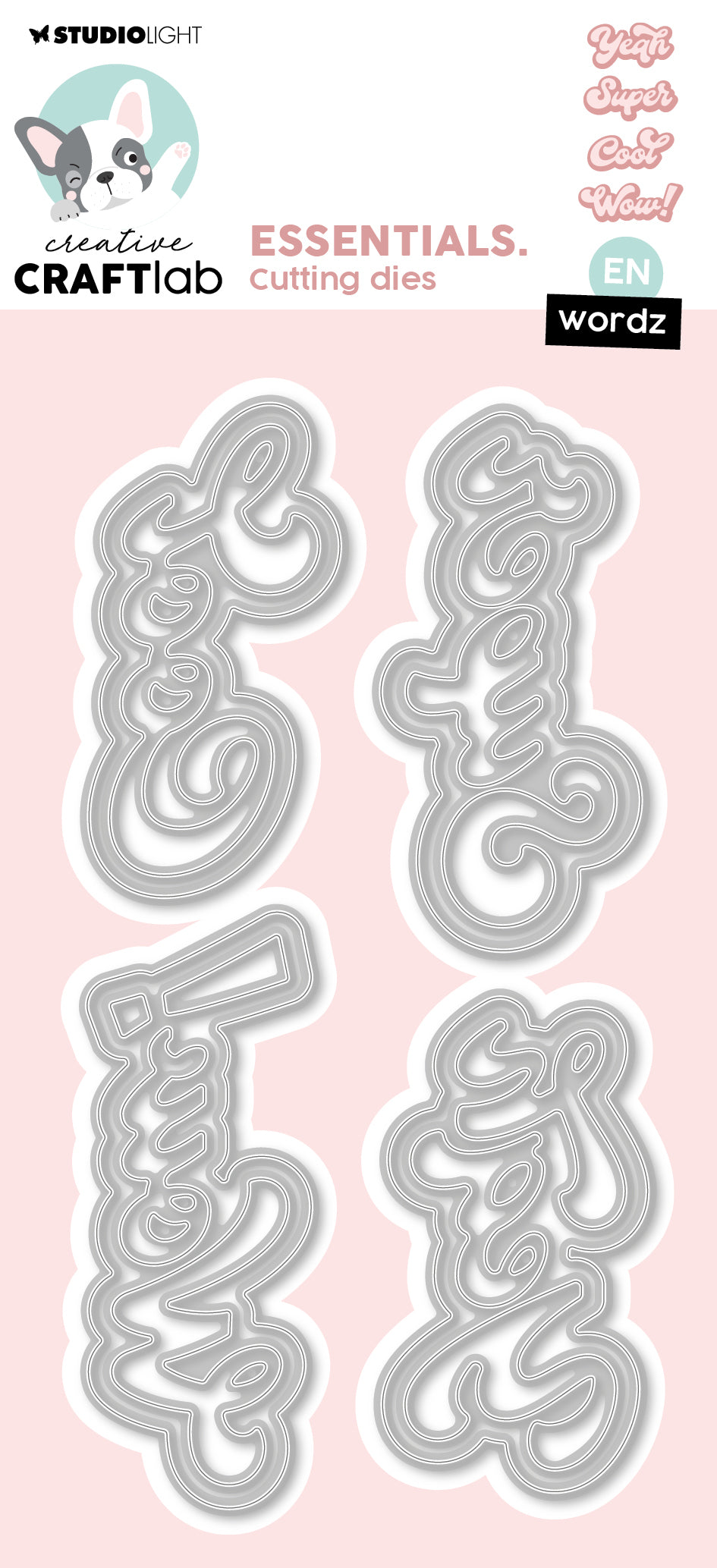 CCL Cutting Die Wordz Super Essentials 8 PC