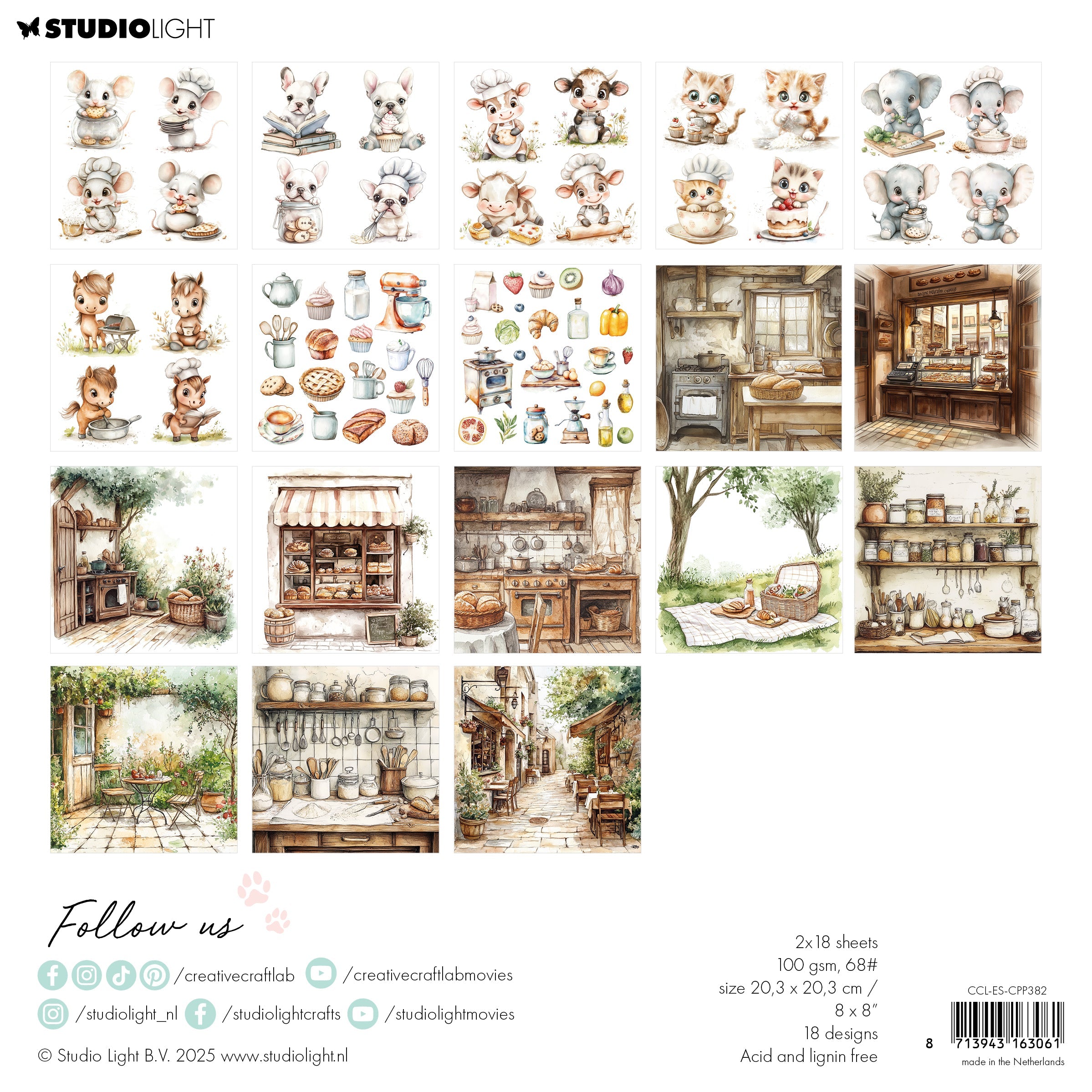 CCL Collage Paper Pad Sweet As Pie Essentials 36 Sheets