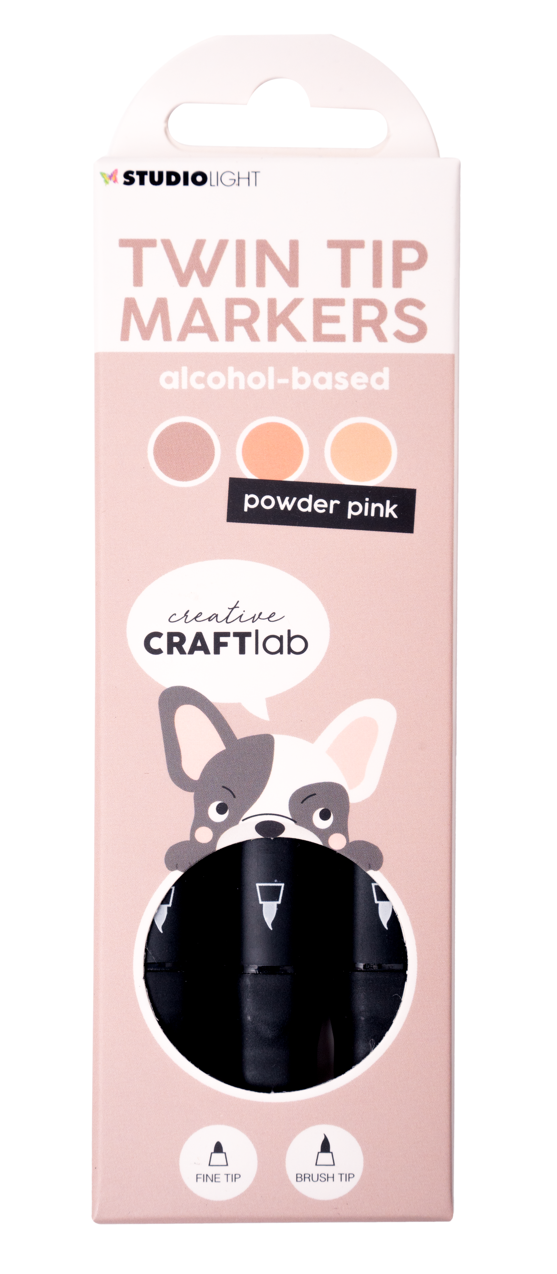 CCL Alcohol Marker Powder Pink Essentials 48x152x13mm 3 PC nr.09