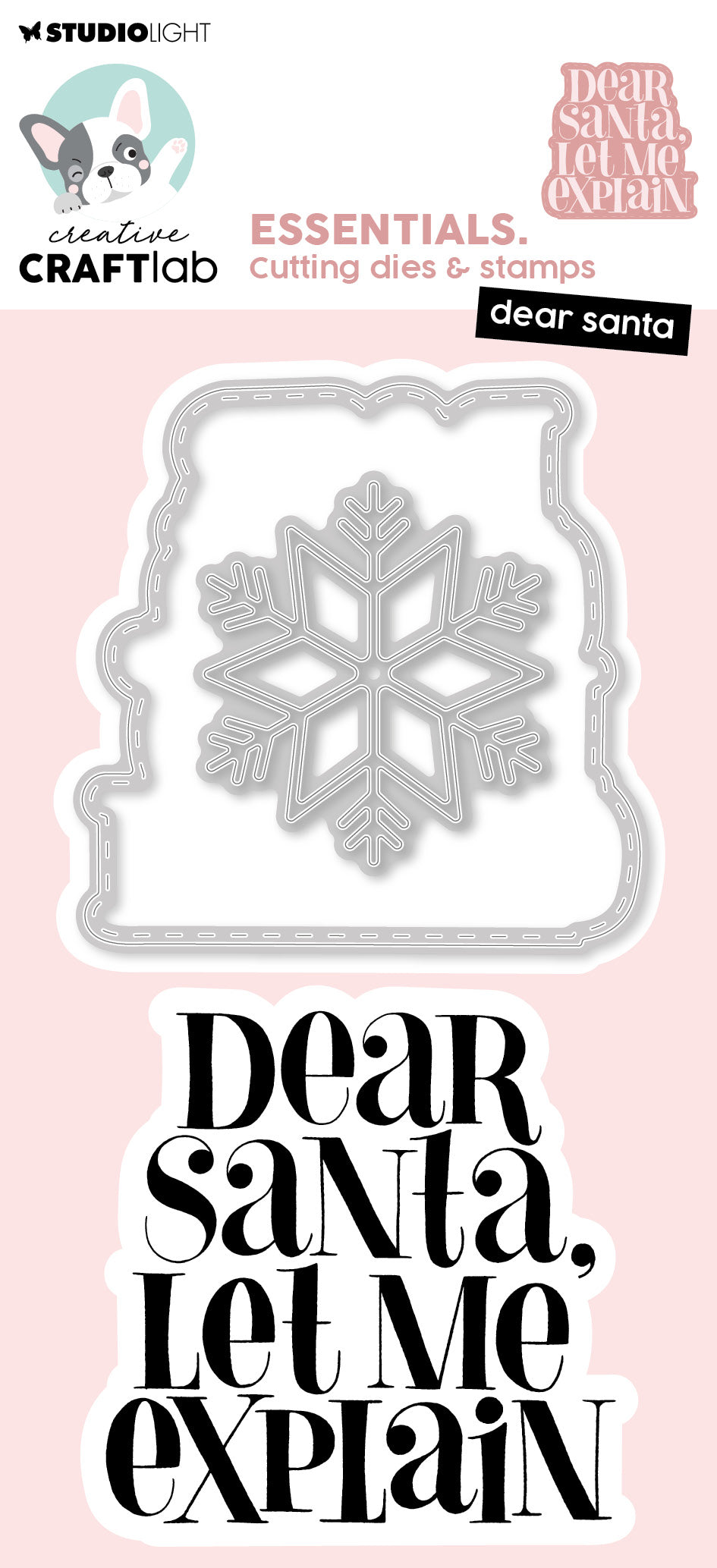 CCL Stamp & Cutting Die Dear Santa Essentials 3 PC