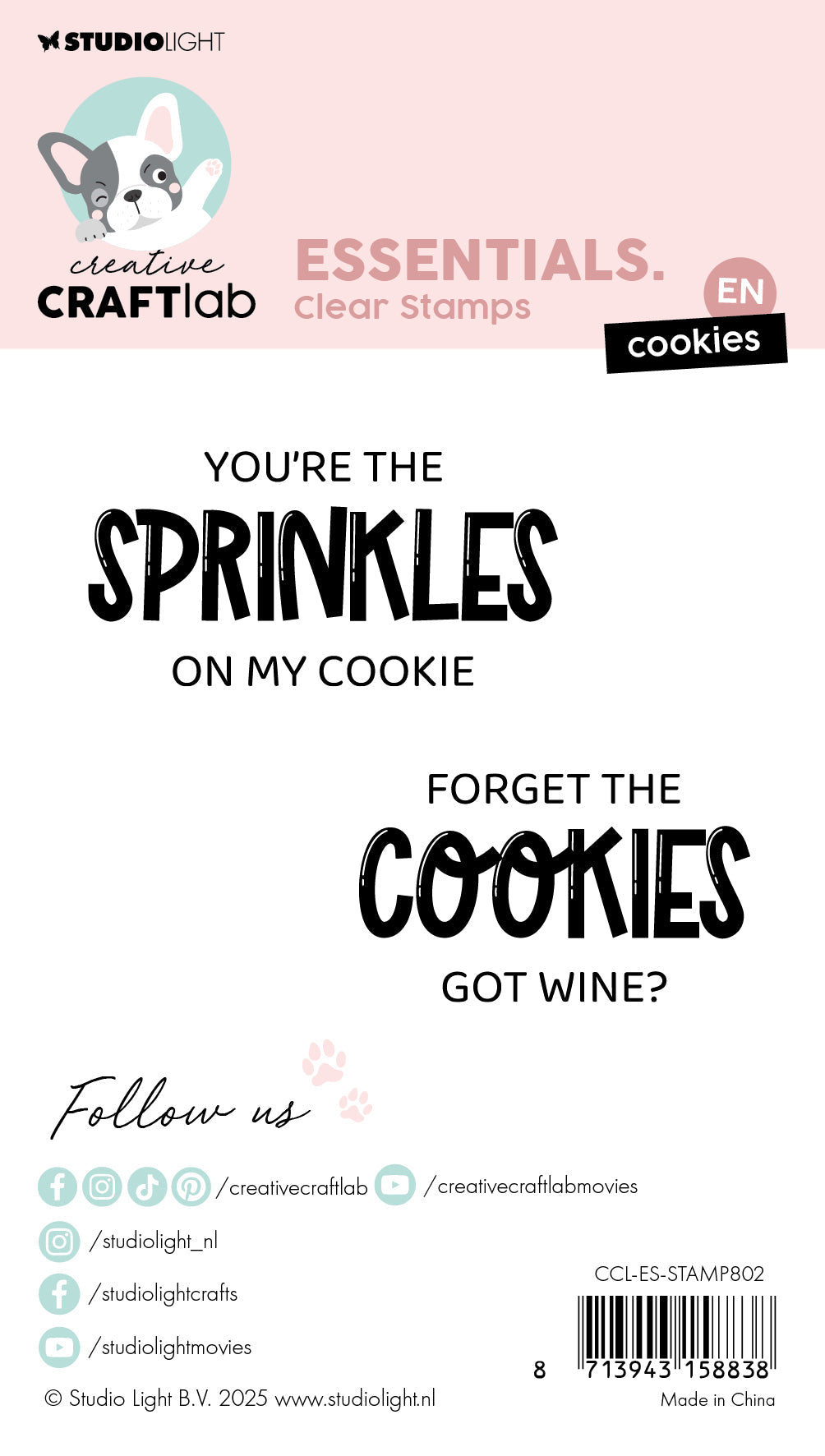 CCL Clear Stamp Cookies Essentials 10 PC