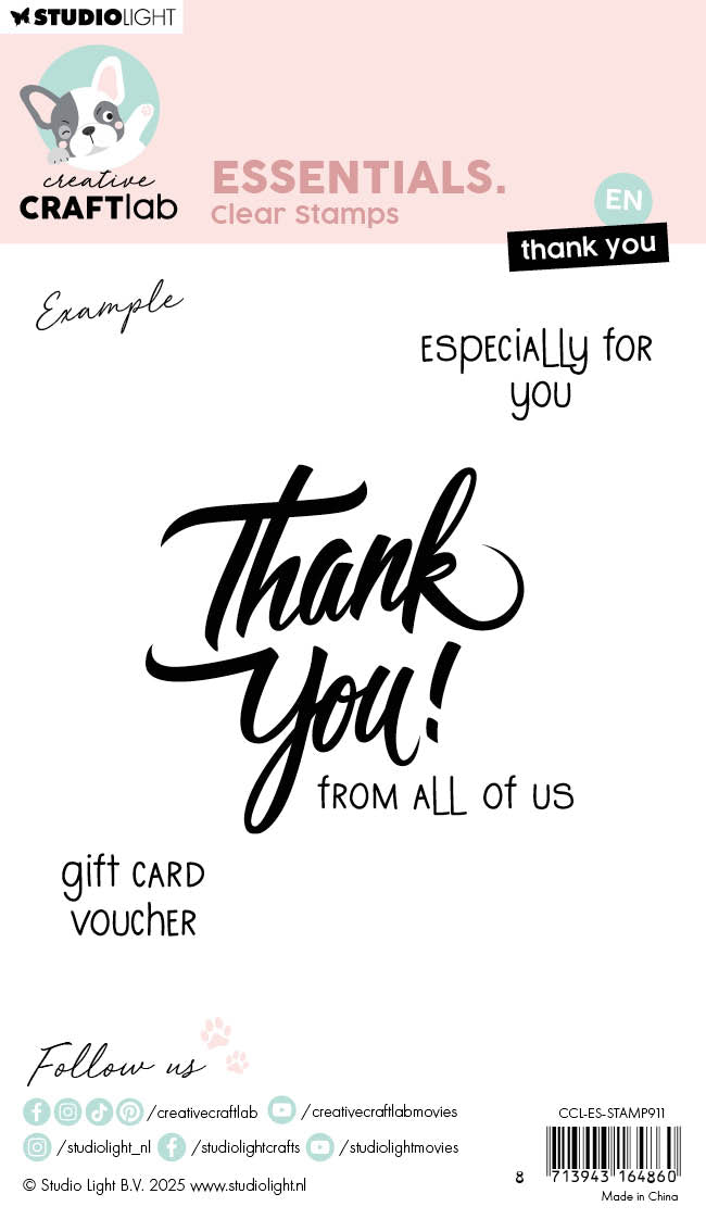 CCL Clear Stamps Thank You Essentials