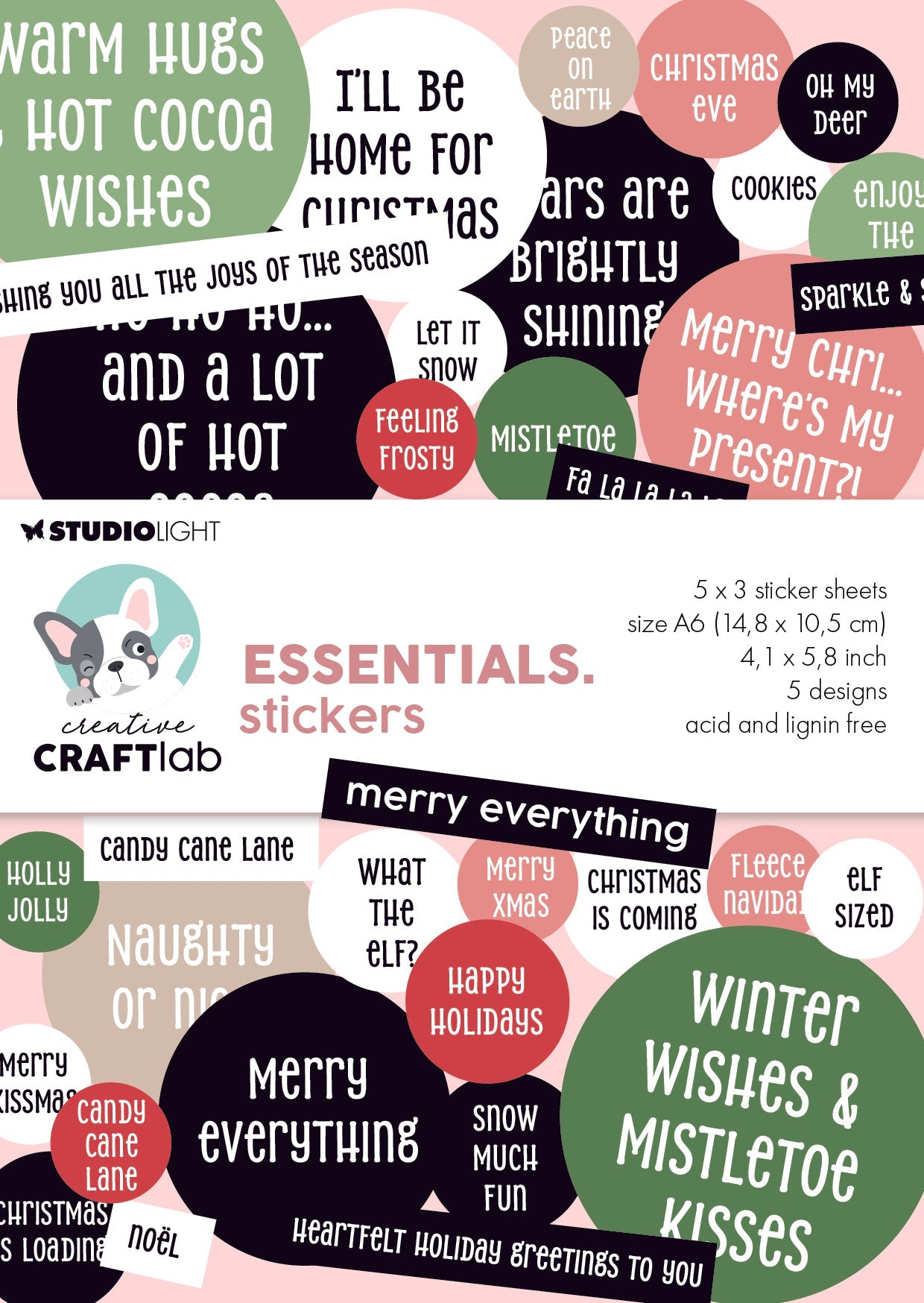 CCL Stickers Merry Everything Essentials 15 Sheets