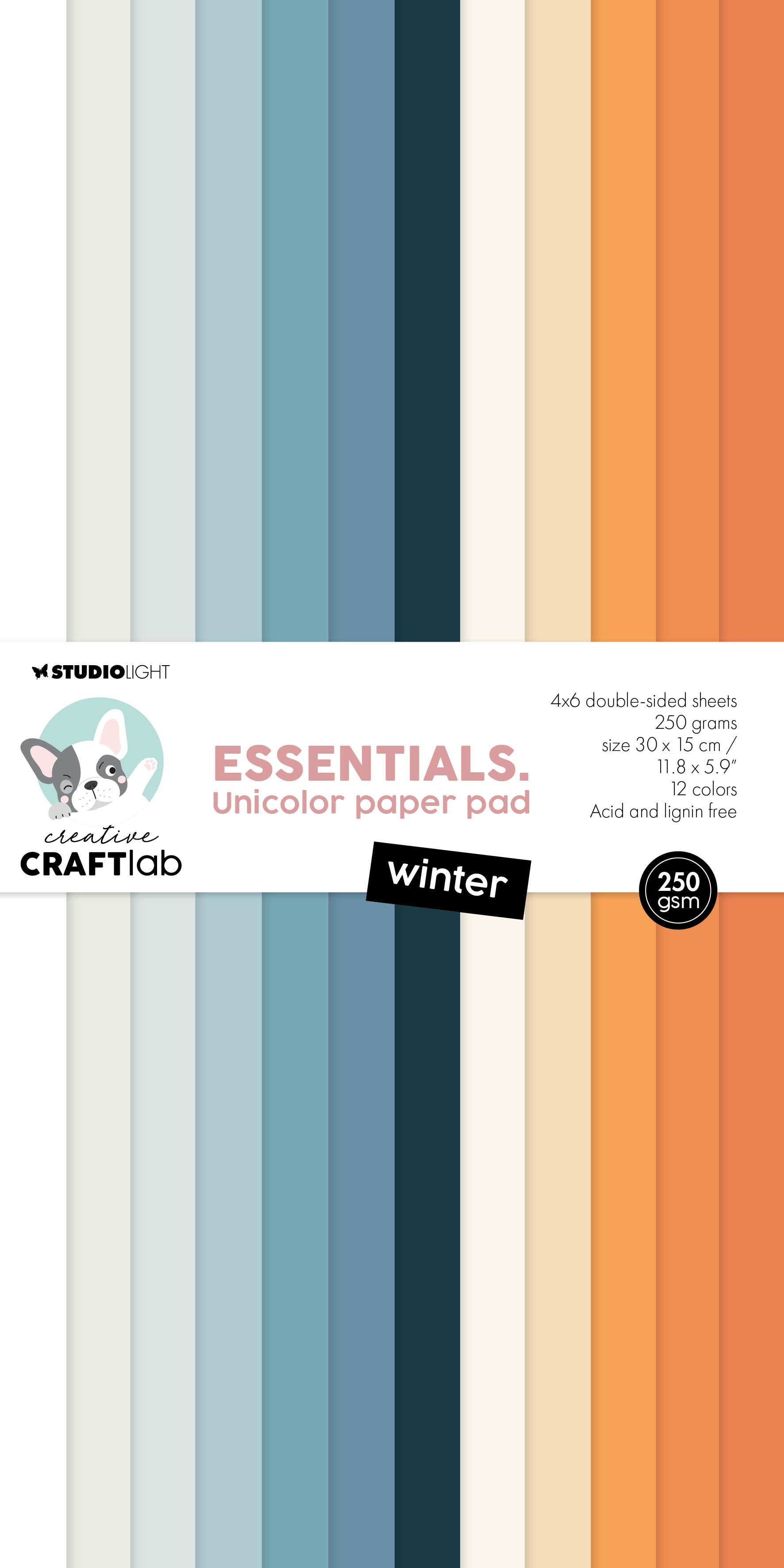 CCL Unicolor Paper Pad Winter Essentials 24 SH