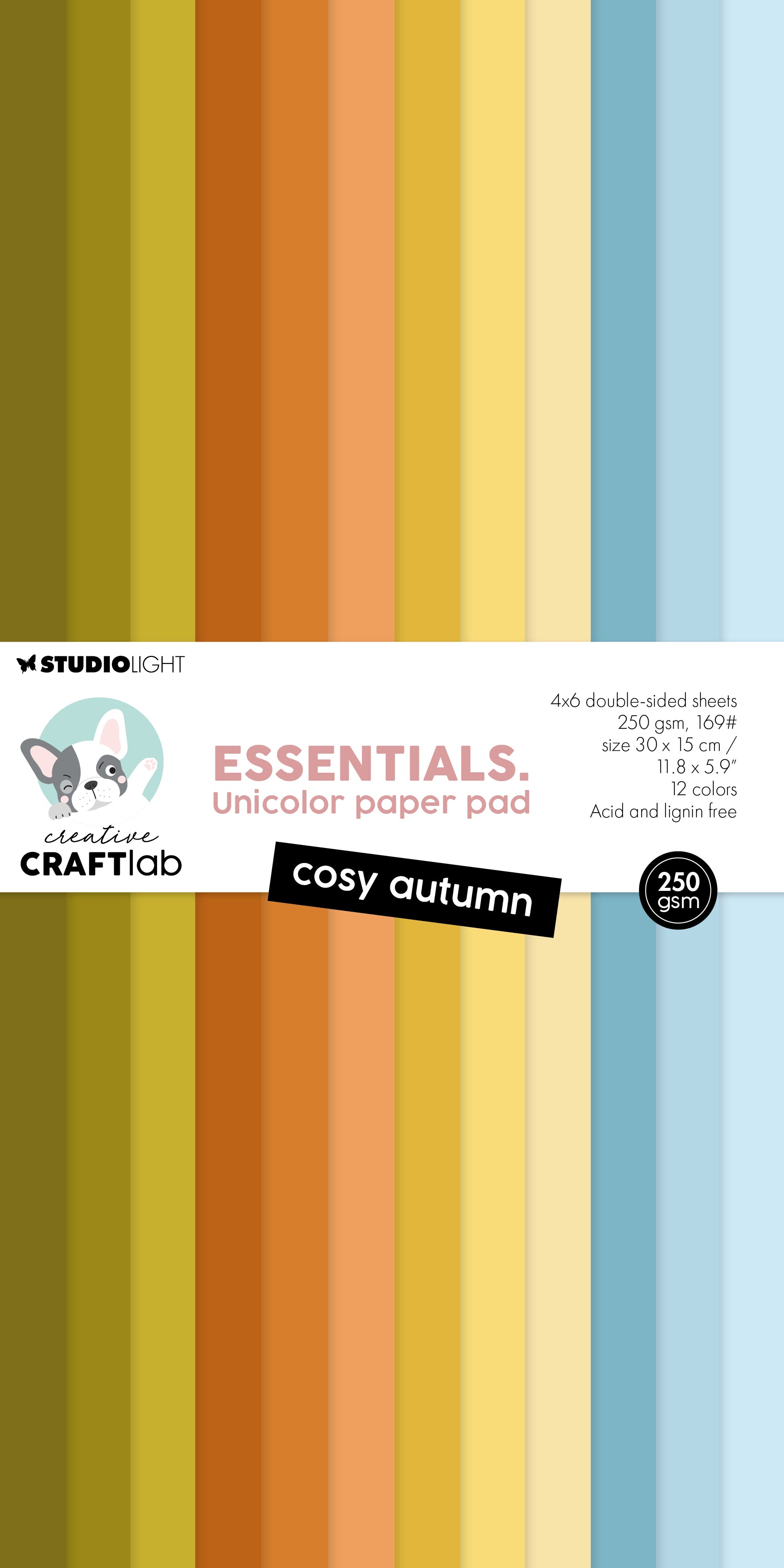 CCL Unicolor Paper Pad Cosy Autumn Essentials 24 Sheets