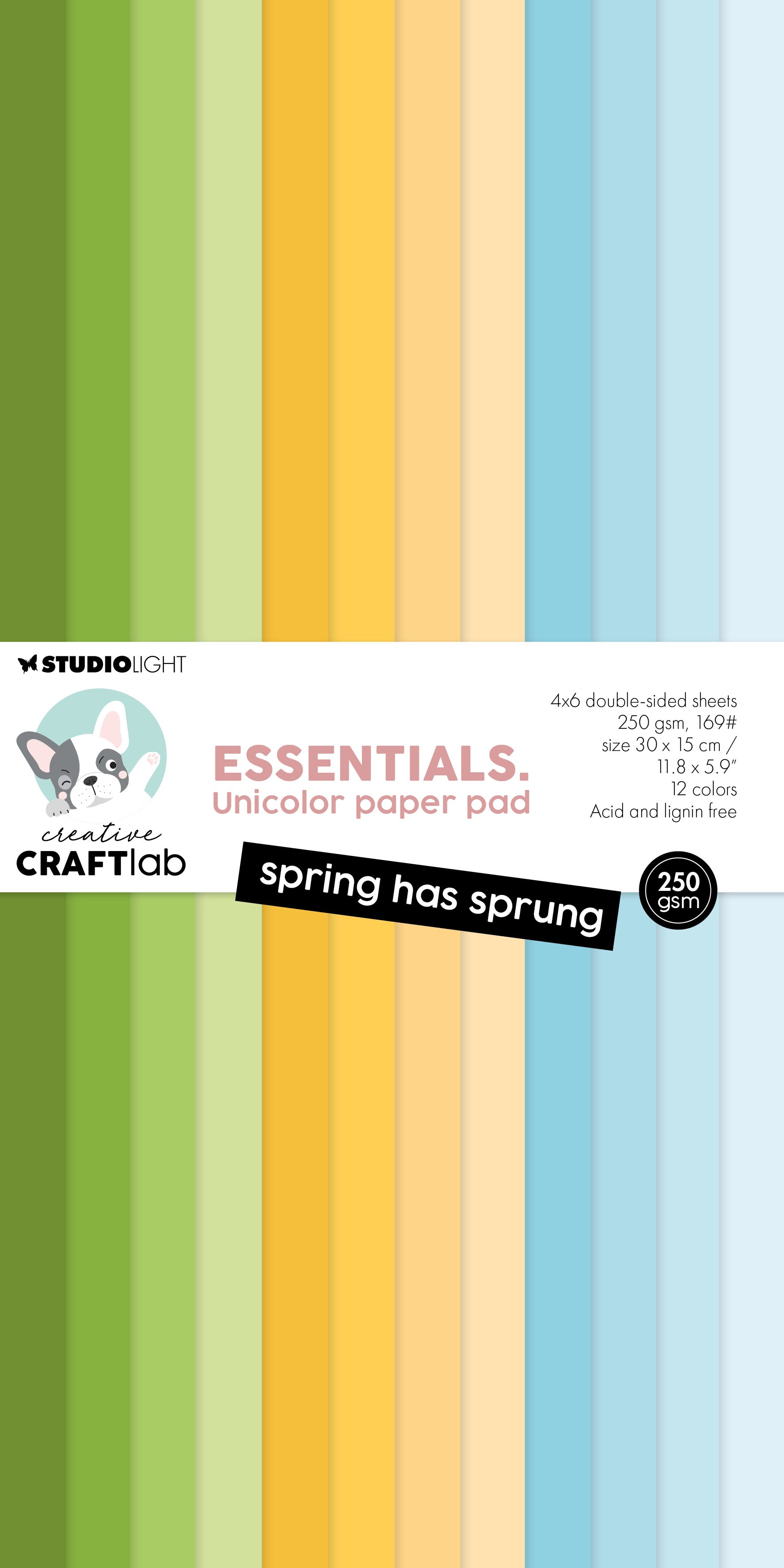 CCL Unicolor Paper Pad Spring Has Sprung Essentials 24 Sheets