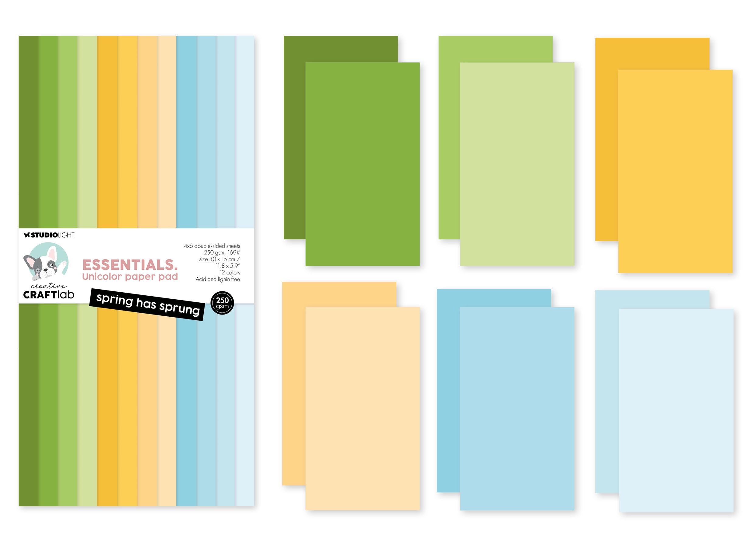 CCL Unicolor Paper Pad Spring Has Sprung Essentials 24 Sheets