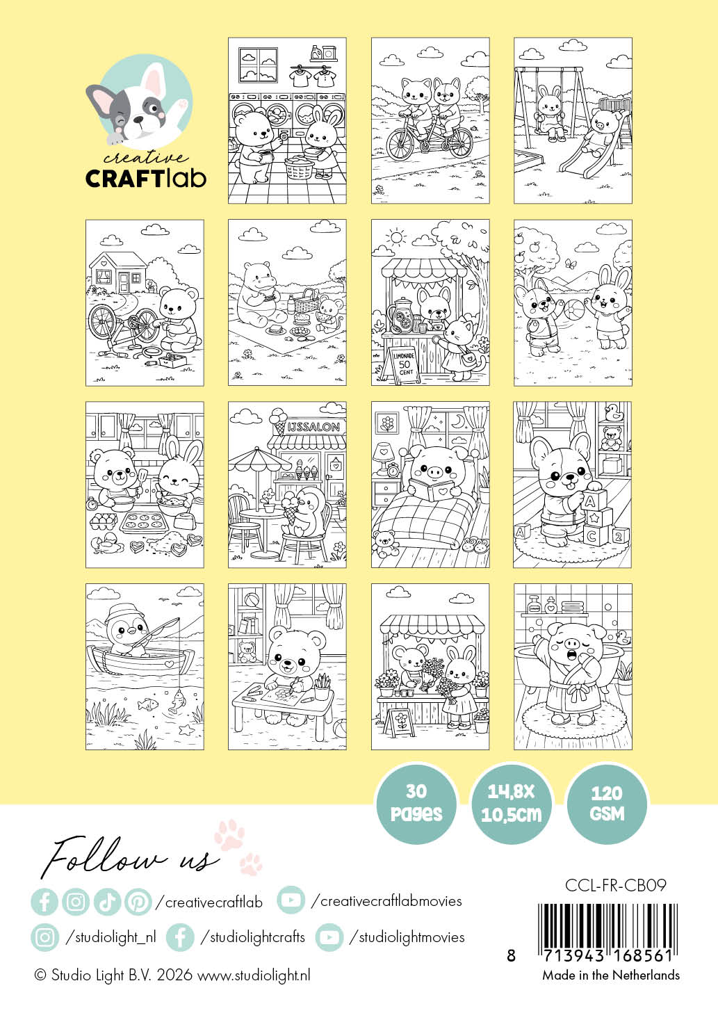 CCL Coloring Book Friendz Spring Friendz 30 Sheets