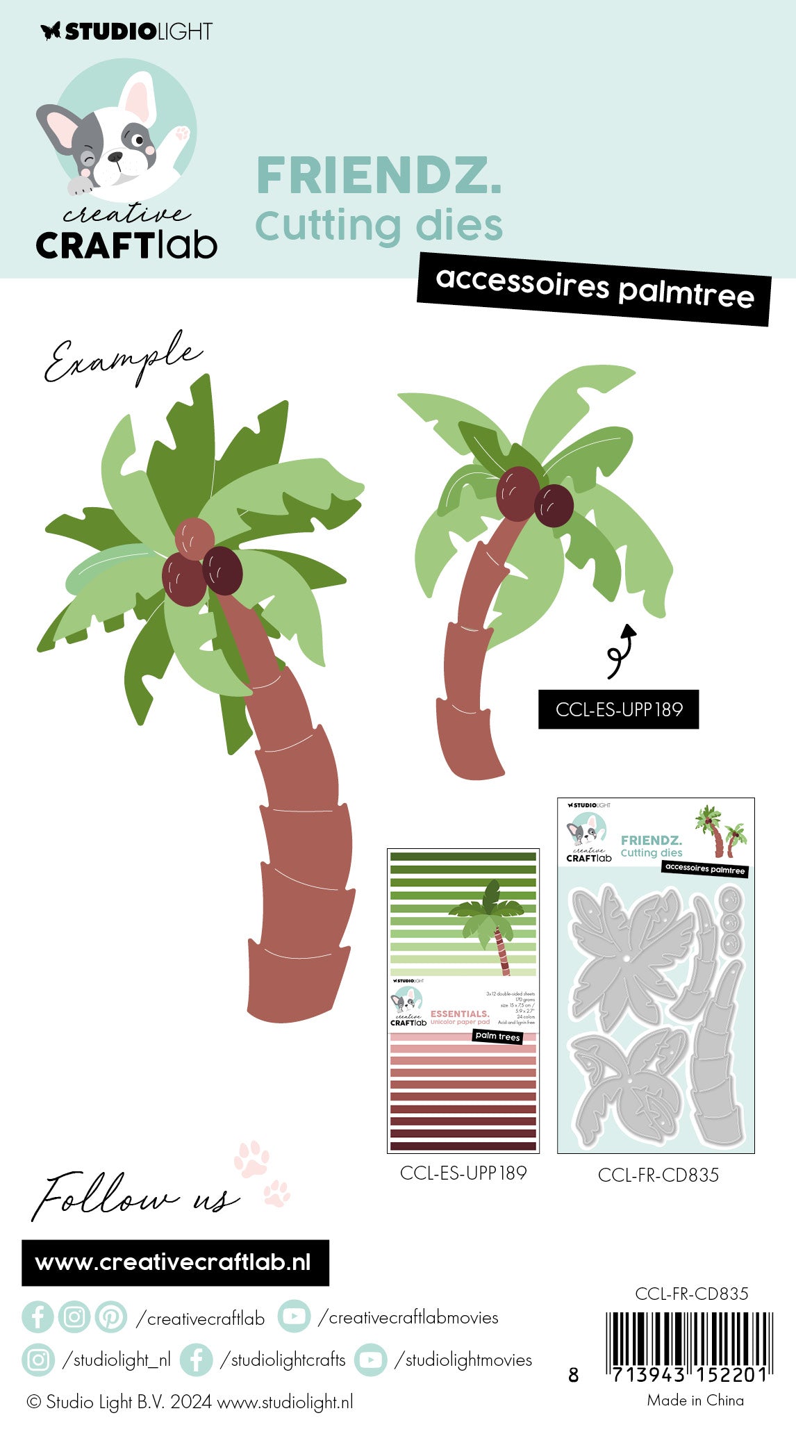 CCL Cutting Die Accessories Palm Tree Friendz 5 PC