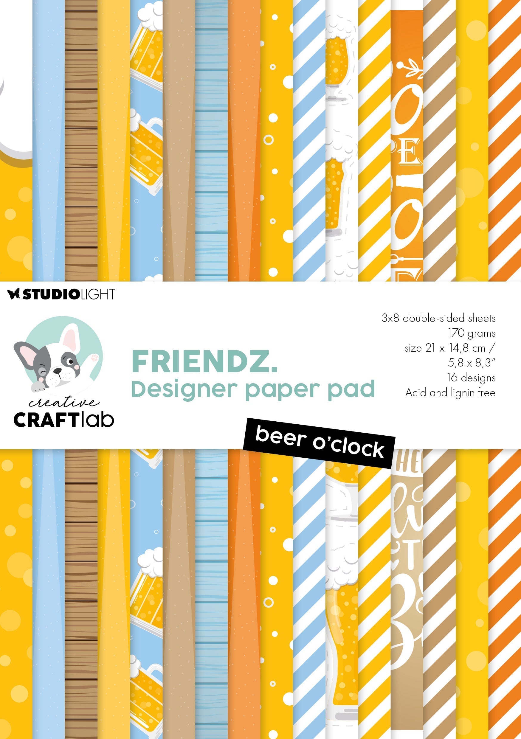 CCL Design Paper Pad Beer O'Clock Friendz 24 SH